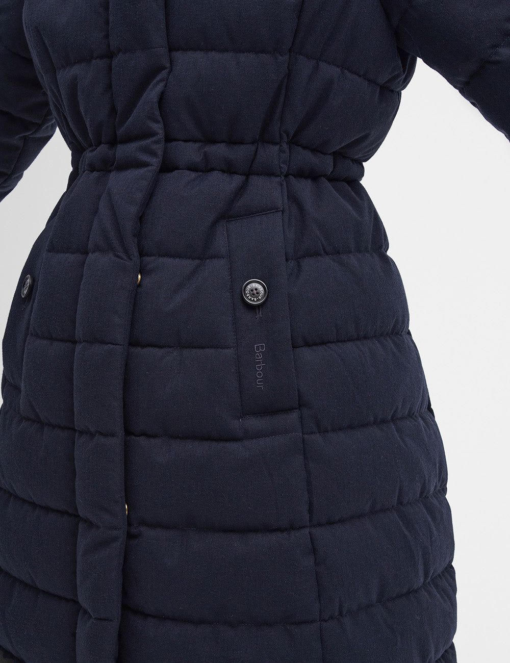 Barbour Clarence Puffer Coat - Dark Navy