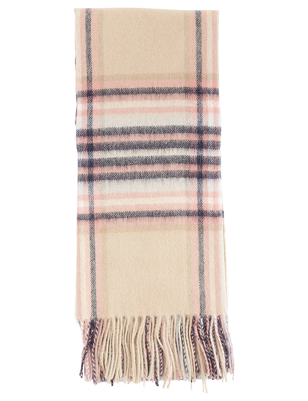 Barbour Lonnen Scarf - White Pepper