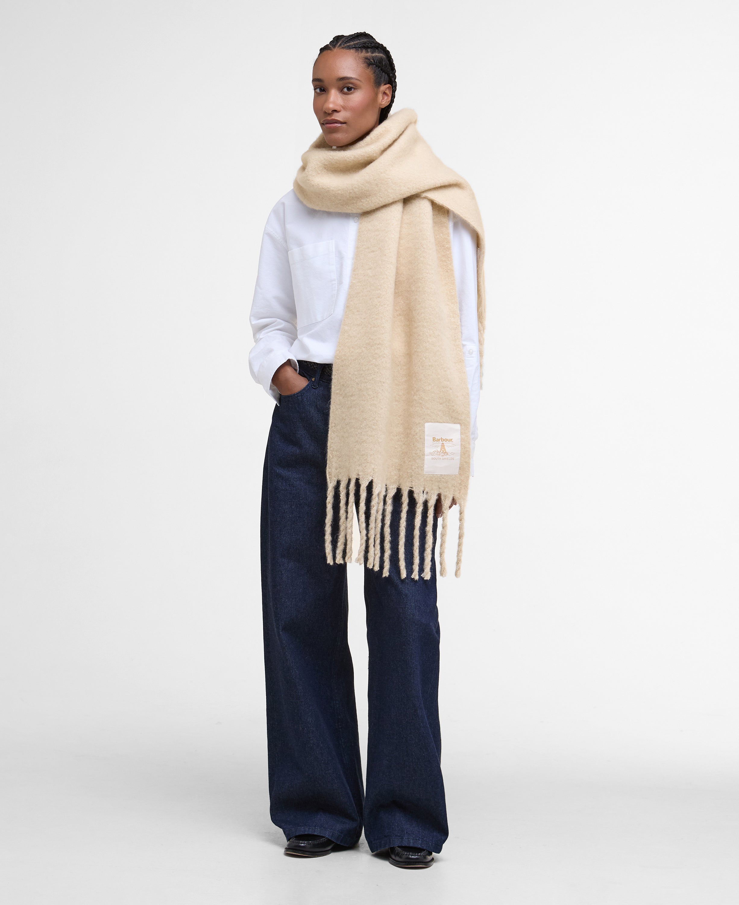 Barbour Ellison Scarf Oatmeal