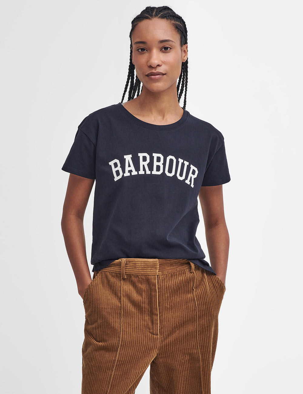 Barbour Northumberland T-Shirt - Navy/White