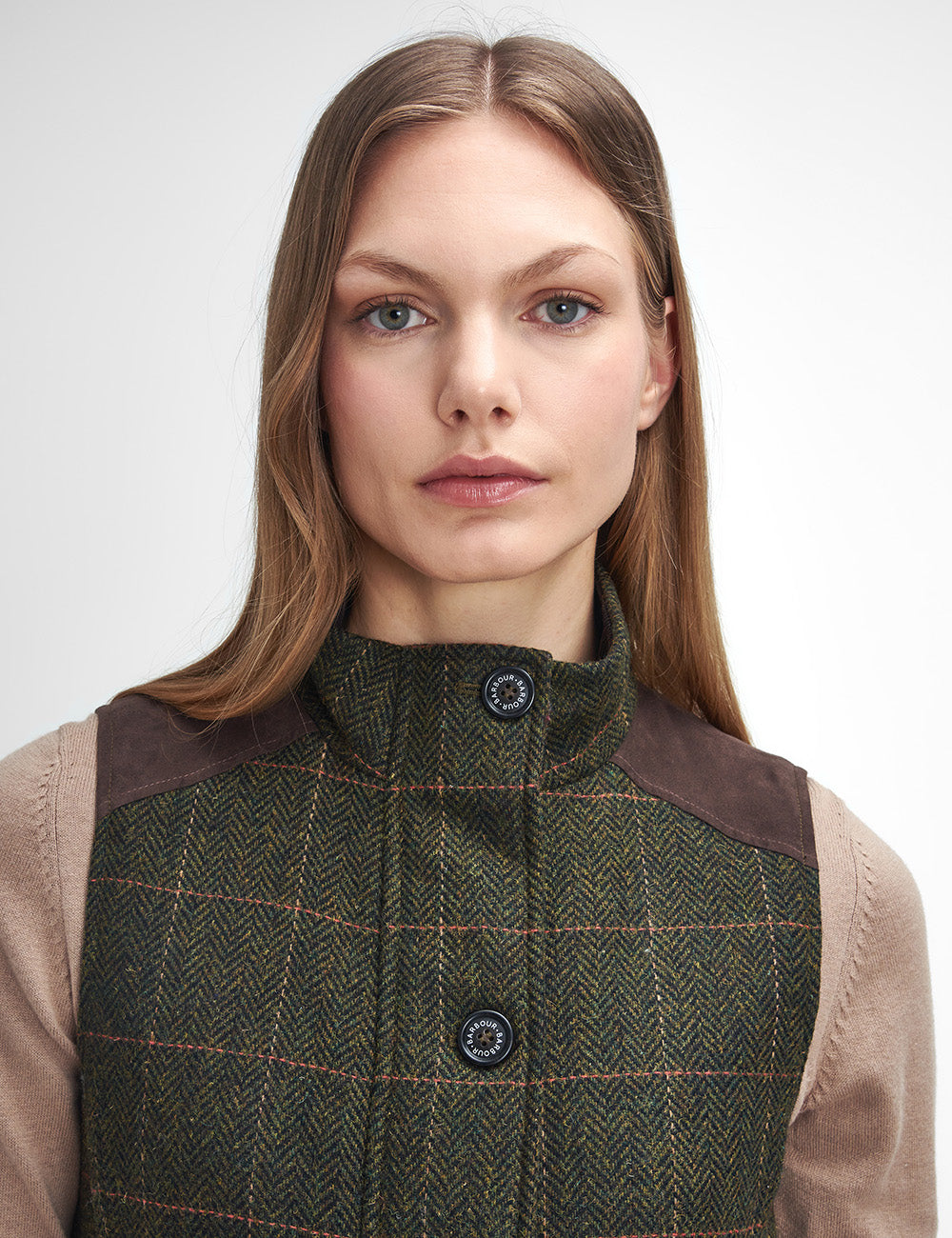 Barbour Glades Wool Gilet - Spiced Pumpkin