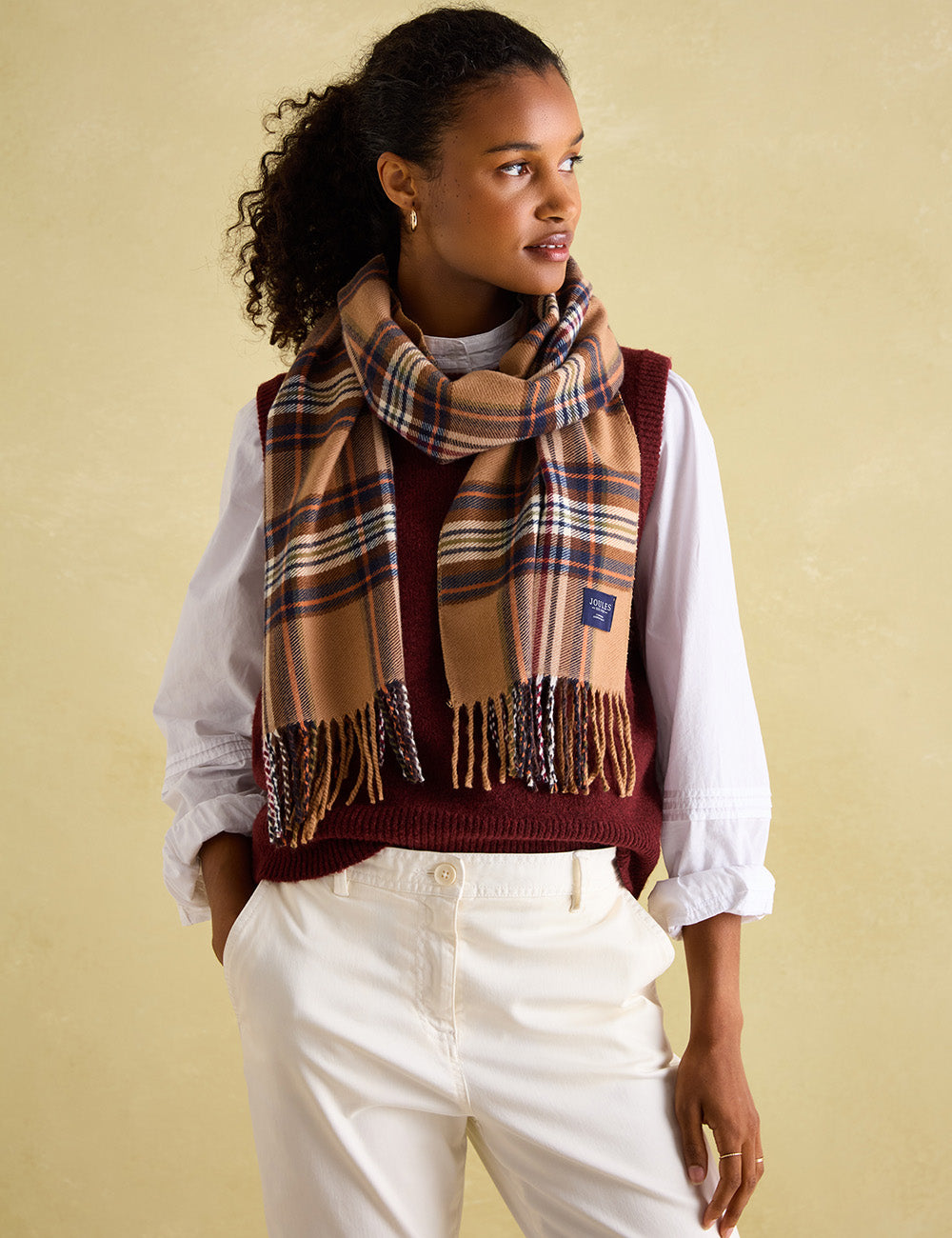 Joules Langtree Scarf - Rust Check