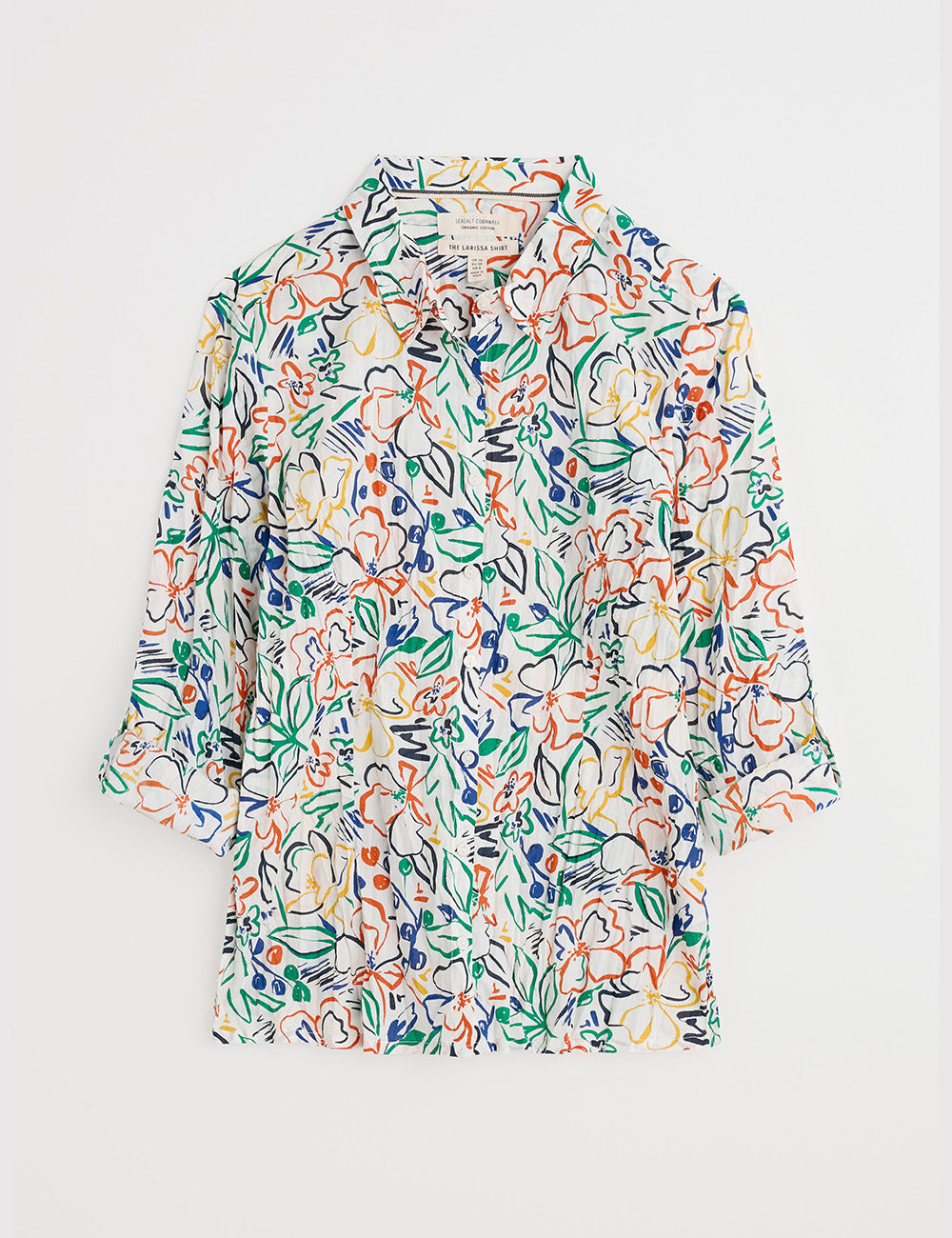 Seasalt Larissa Shirt - Painters Garden Chalk