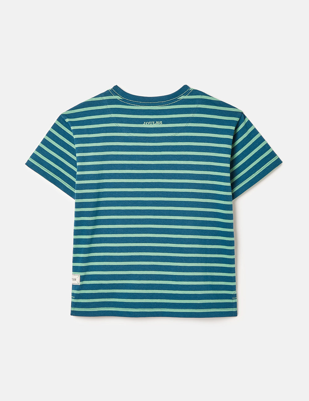 Joules Laundered Stripe T-Shirt - Teal/Navy Stripe