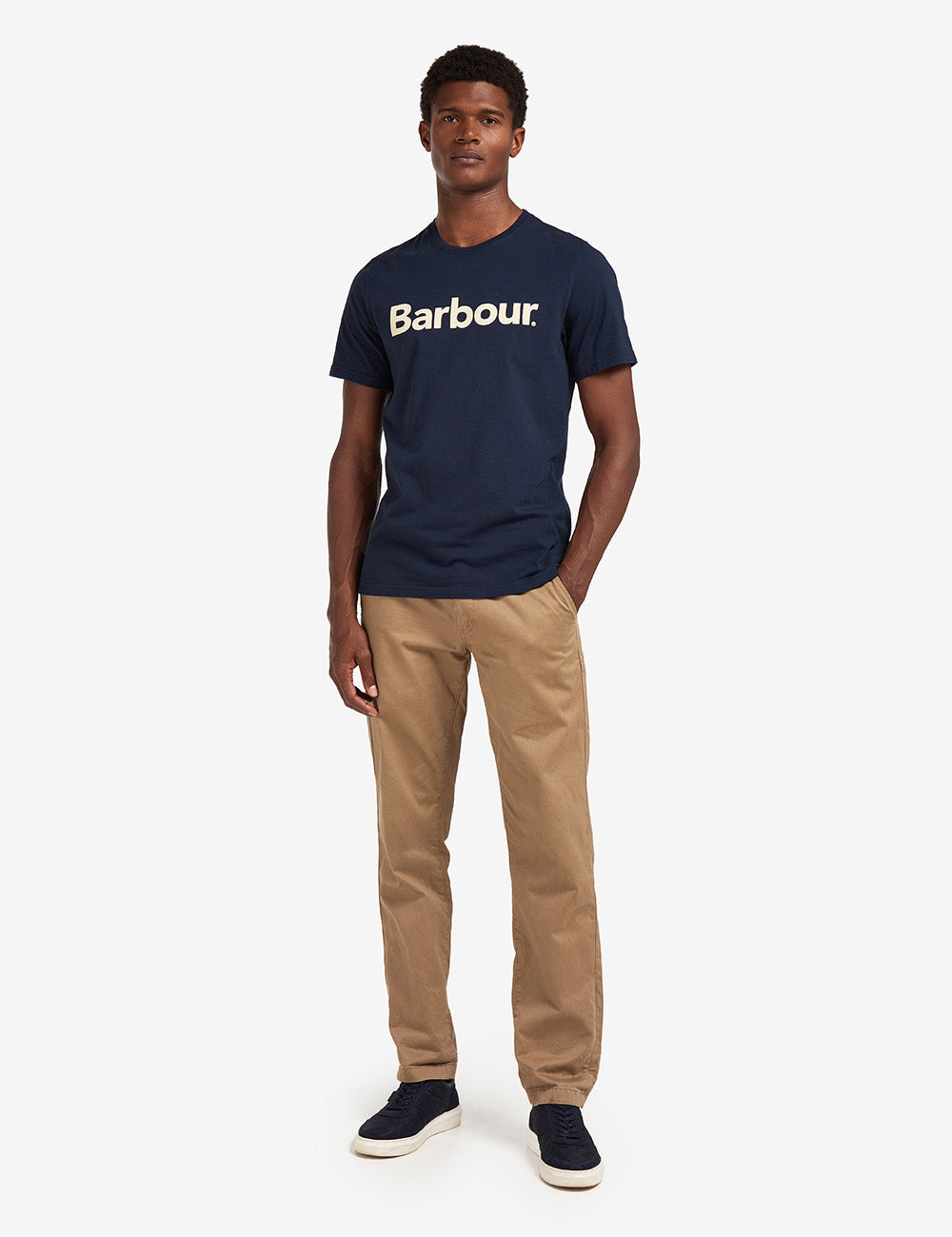 Barbour Logo T-Shirt - New Navy