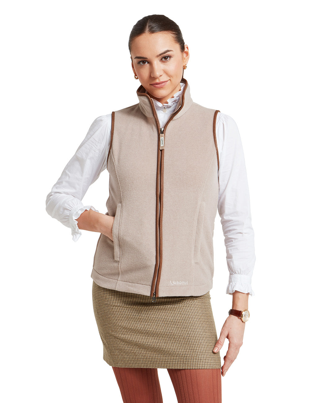Schoffel Lyndon Fleece Gilet - Mushroom
