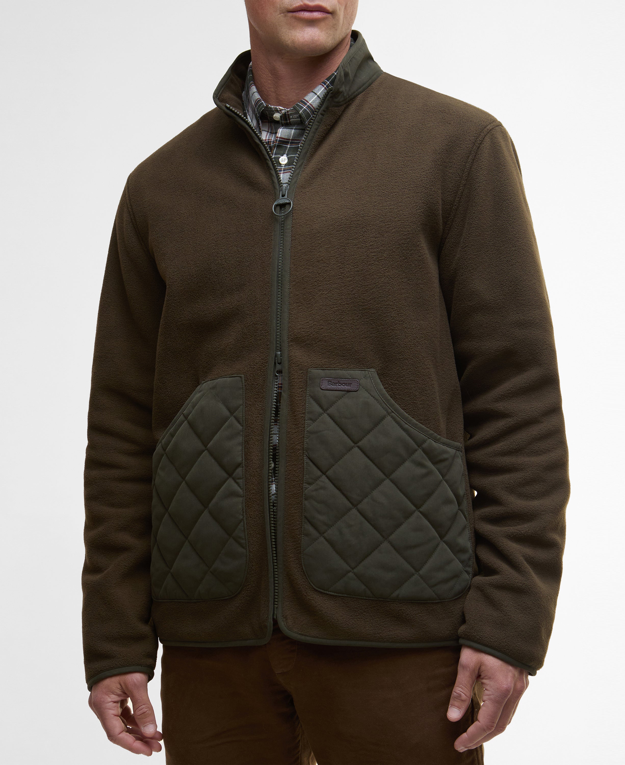 Barbour Lowich Fleece Jacket Olive
