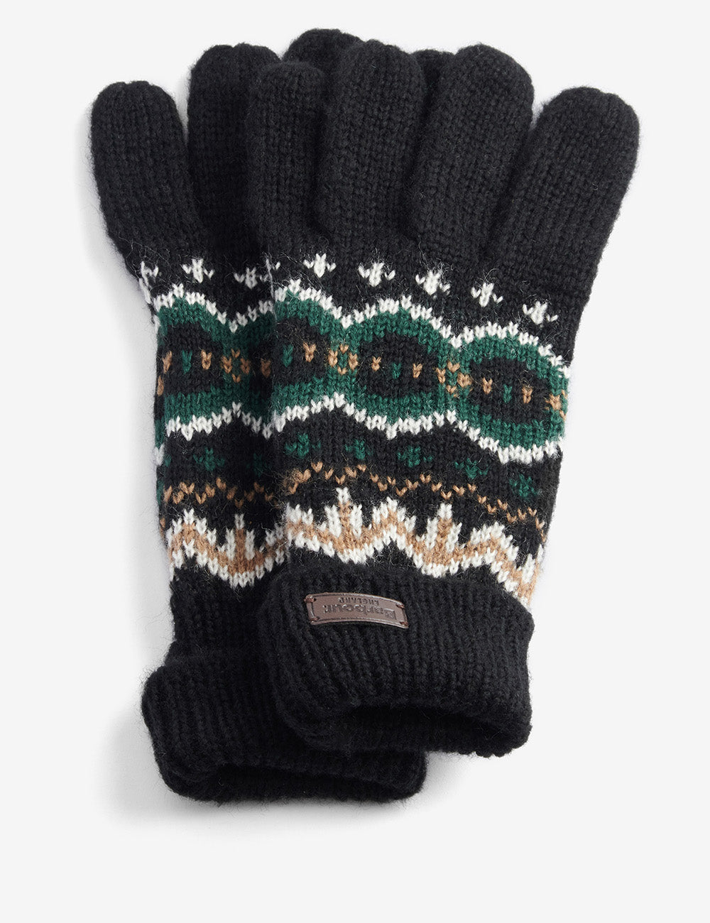 Barbour Case Fairisle Glove - Green Loch