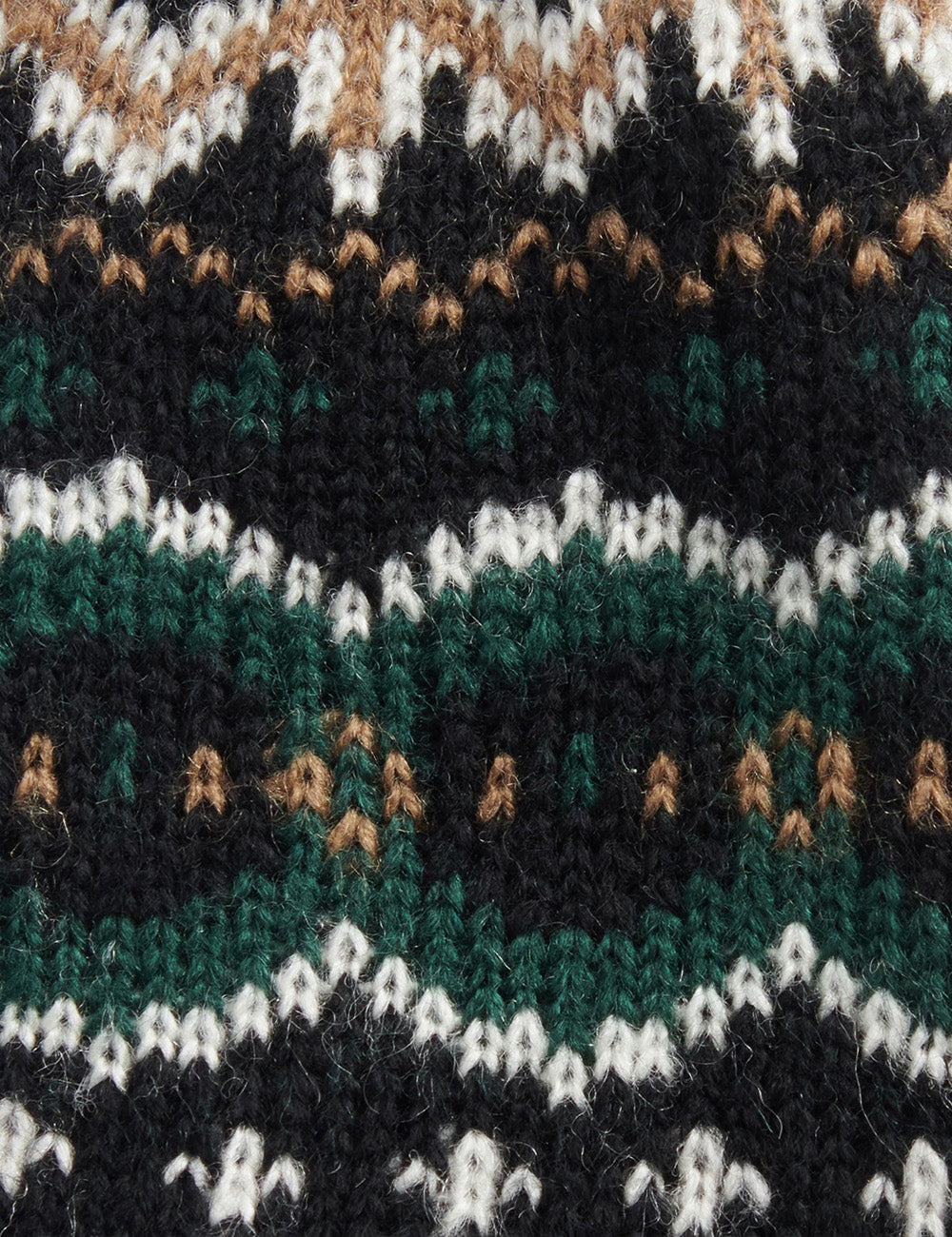 Barbour Case Fairisle Glove - Green Loch