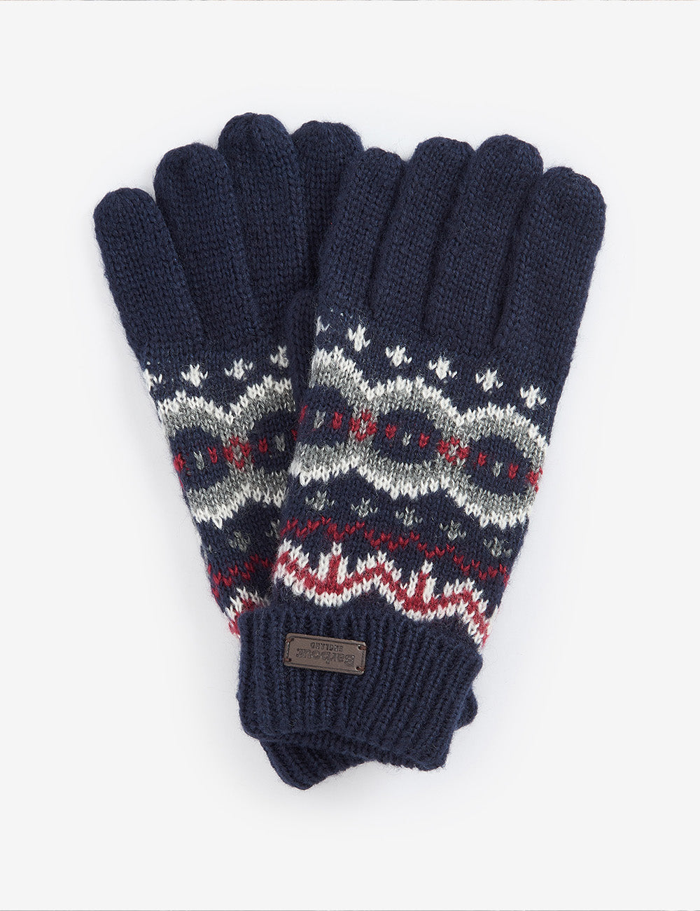 Barbour Case Fairisle Glove - Blue Granite