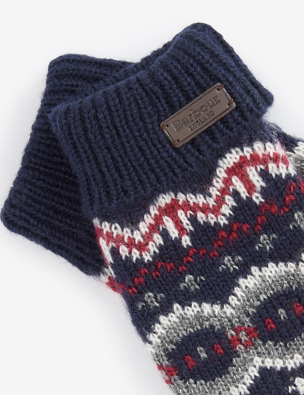 Barbour Case Fairisle Glove - Blue Granite