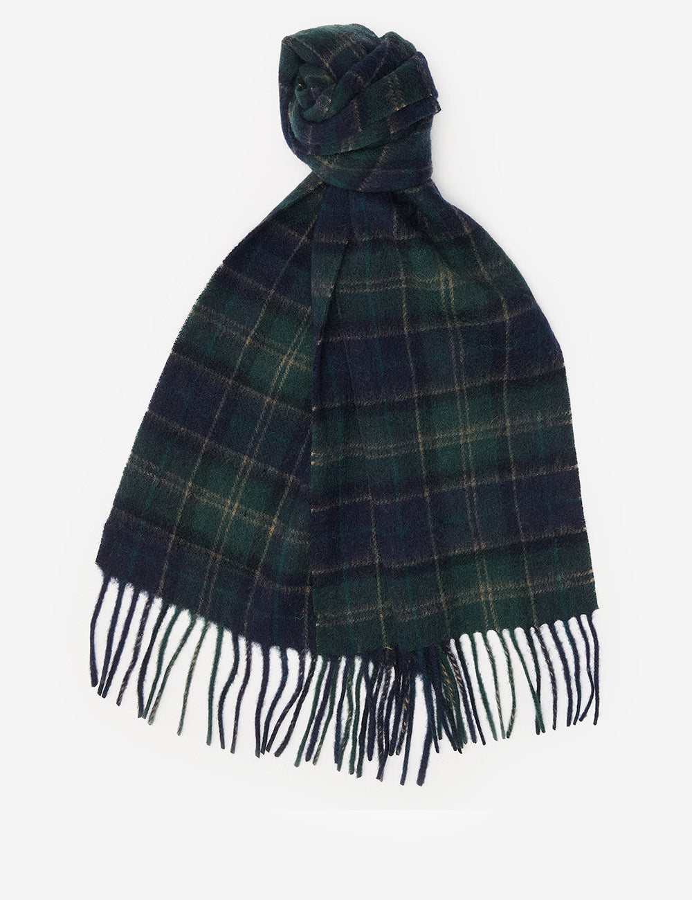 Barbour Tartan Scarf & Glove Set - Green loch Tartan