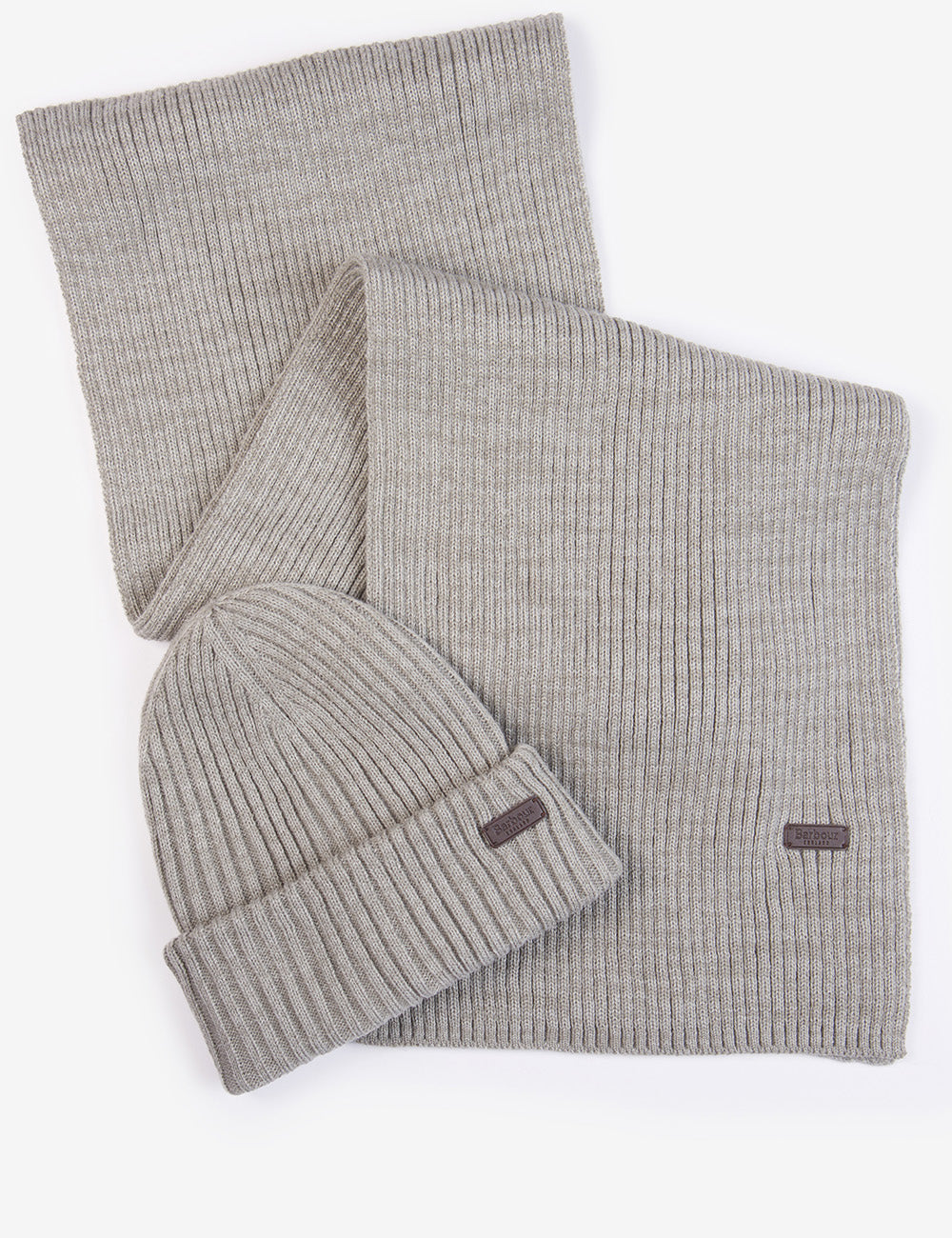 Barbour Crimdon Beanie & Scarf Set - Grey