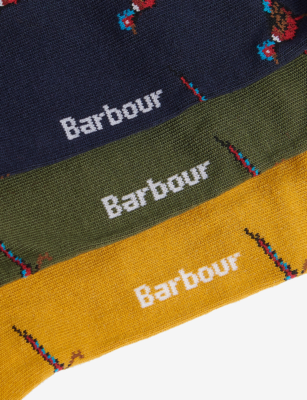 Barbour Pheasant Sock Gift Box - Forest Mist