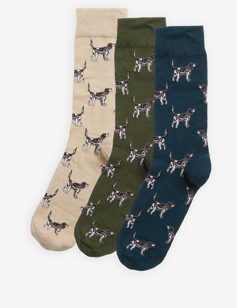 Barbour Pointer Sock Gift Box - Forest Mist