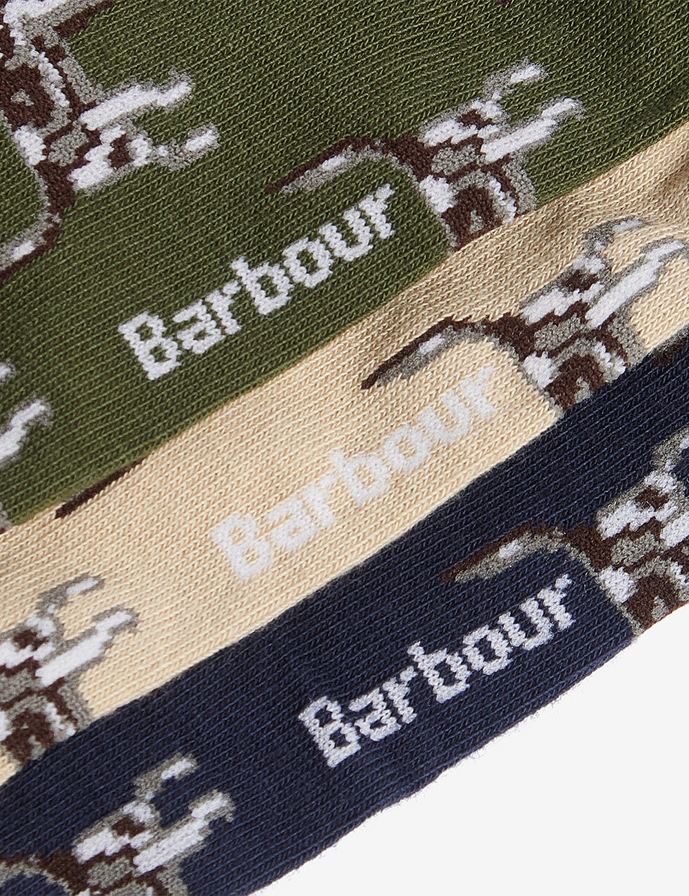 Barbour Pointer Sock Gift Box - Forest Mist