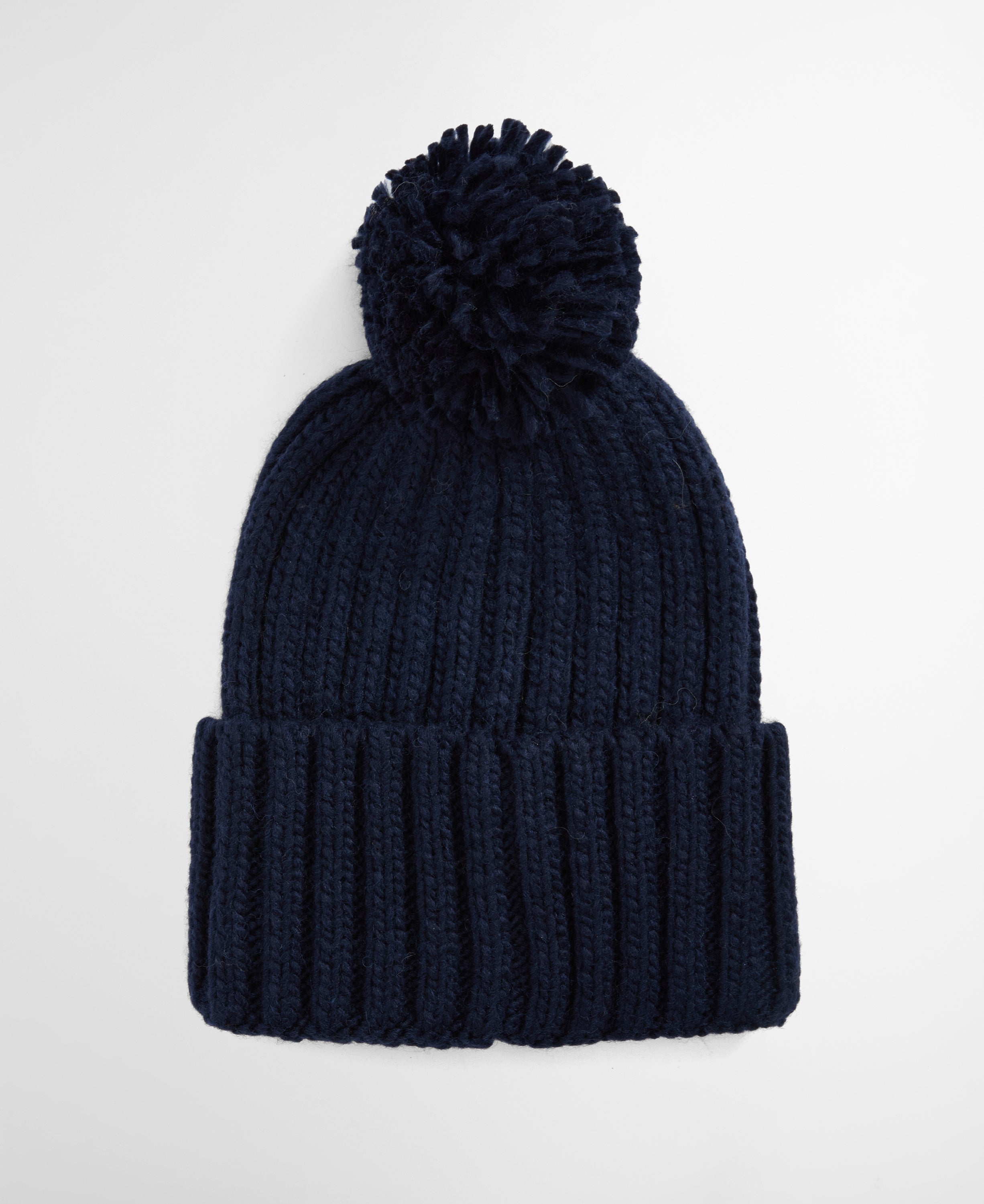 Barbour Kelson Pom Beanie Hat Navy