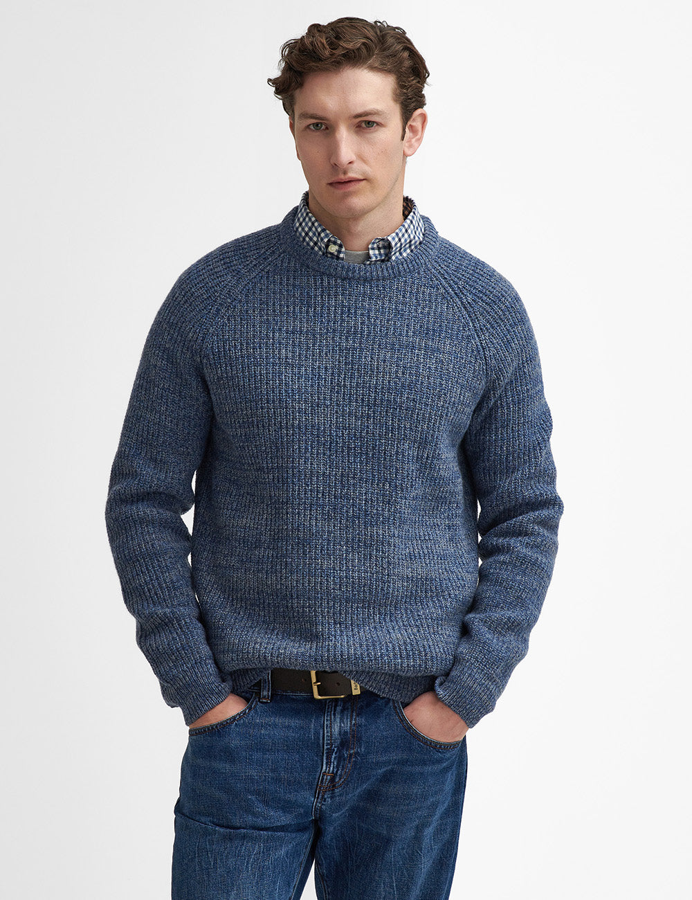 Barbour Horseford Crew Neck Jumper - River Blue