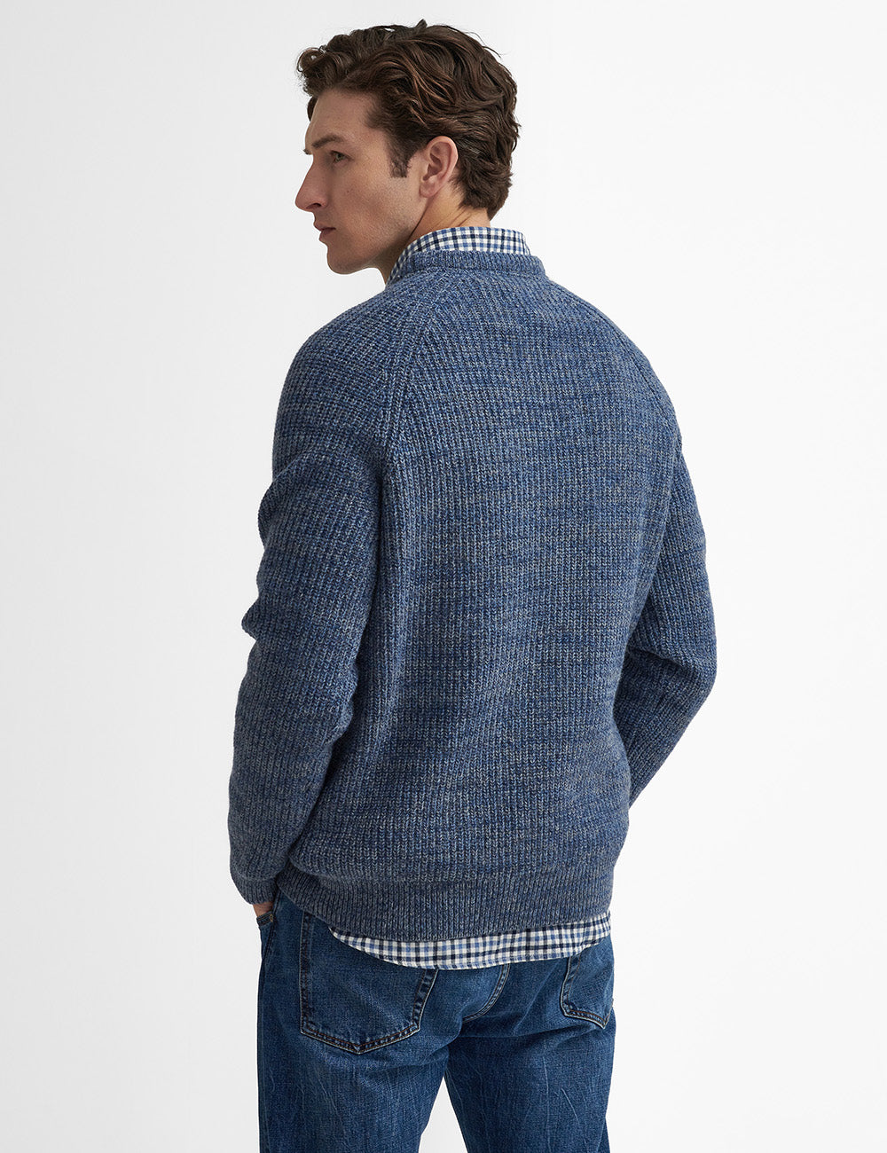 Barbour Horseford Crew Neck Jumper - River Blue