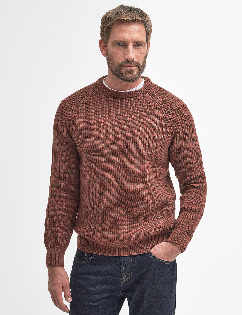 Barbour Horseford Crew Neck Jumper - Cinnamon