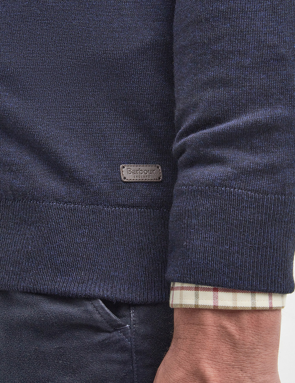 Barbour Gamlin 1/2 Zip Knitted Jumper - Navy