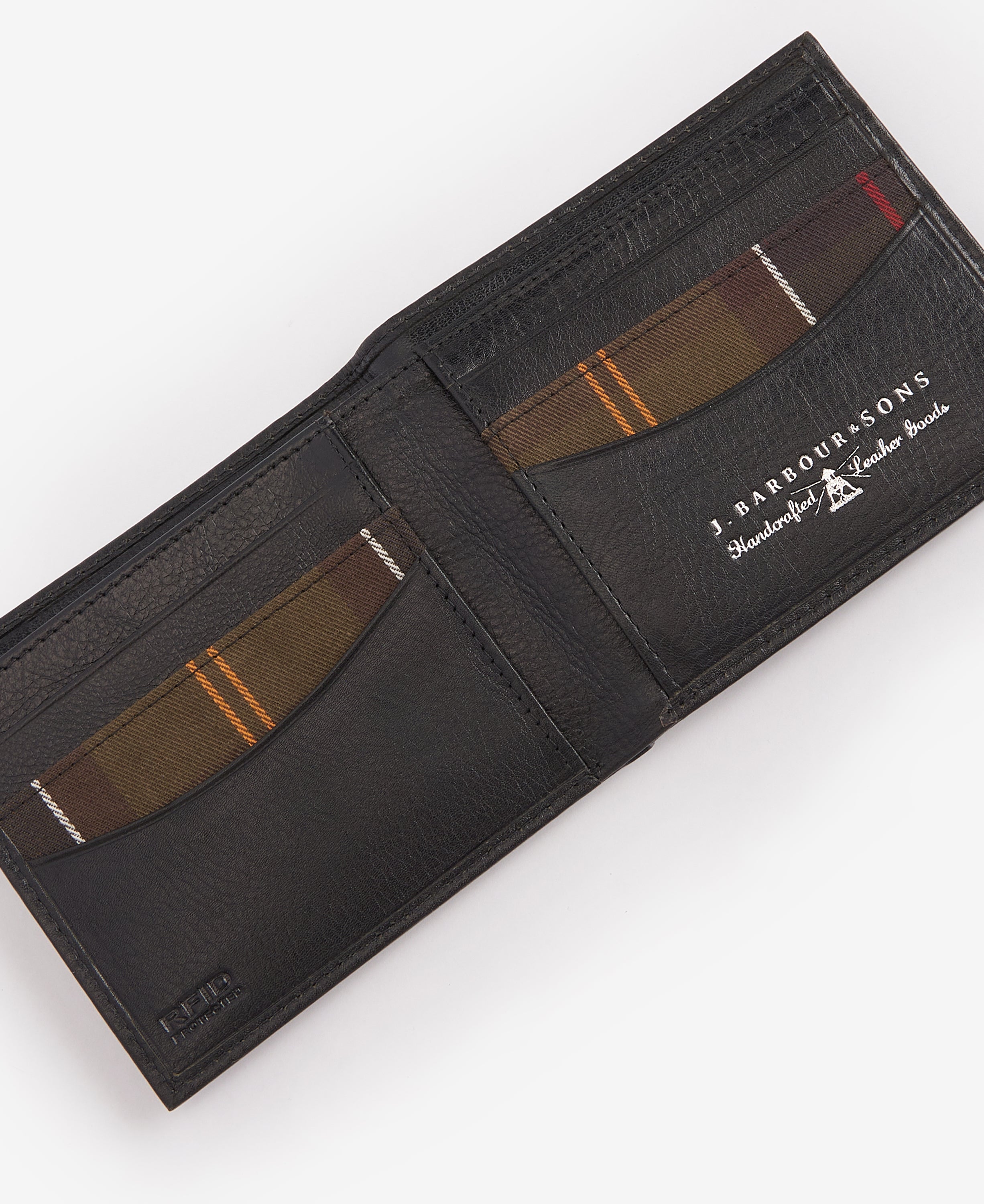 Barbour Colwell Leather Billfold Wallet Classic