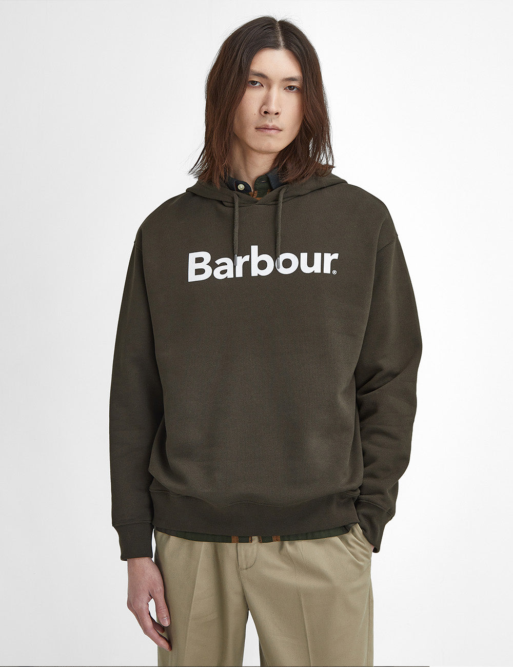 Barbour Nicholas Brushed Hoodie - Sage