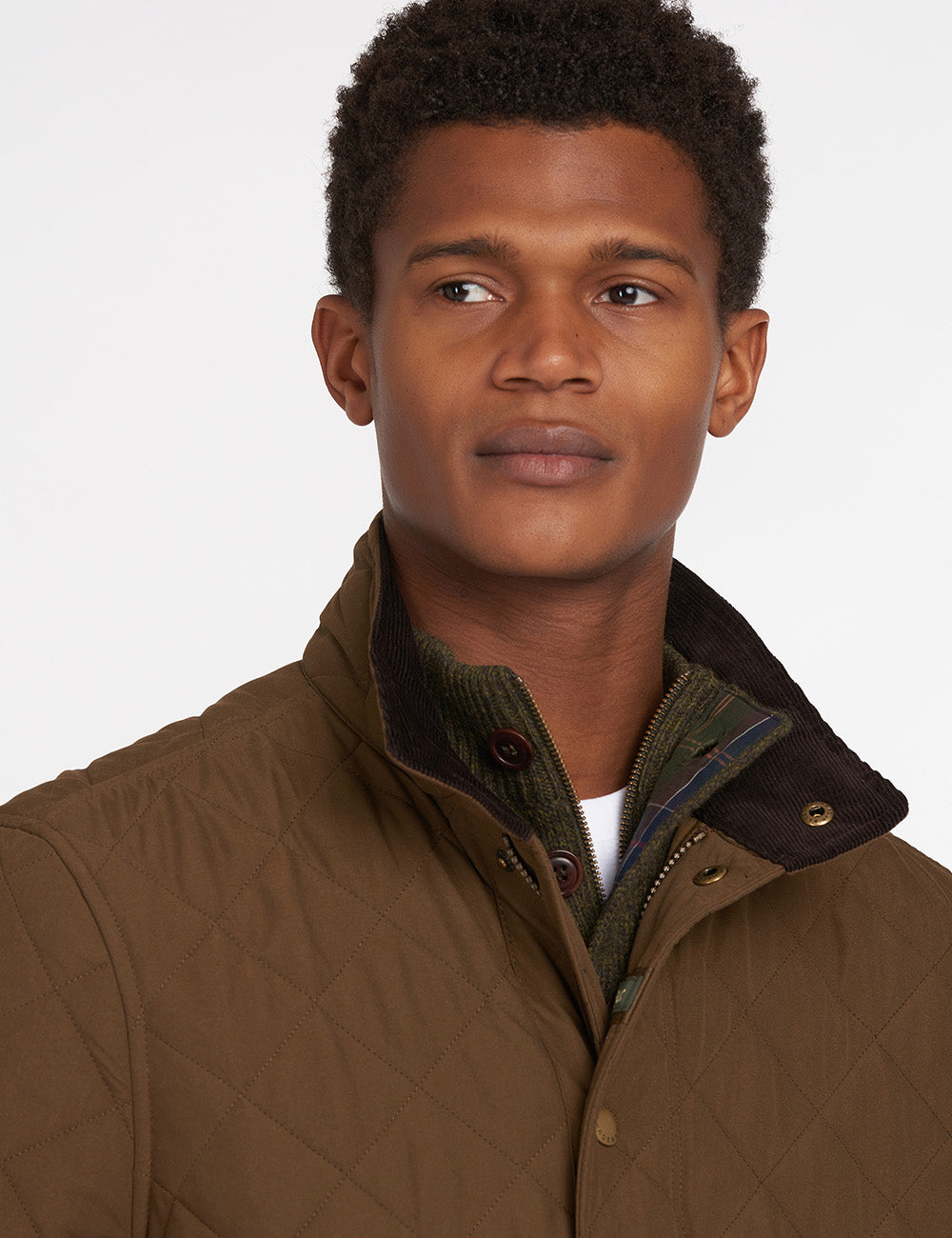 Barbour Shoveler Quilted Jacket - Dark Sand