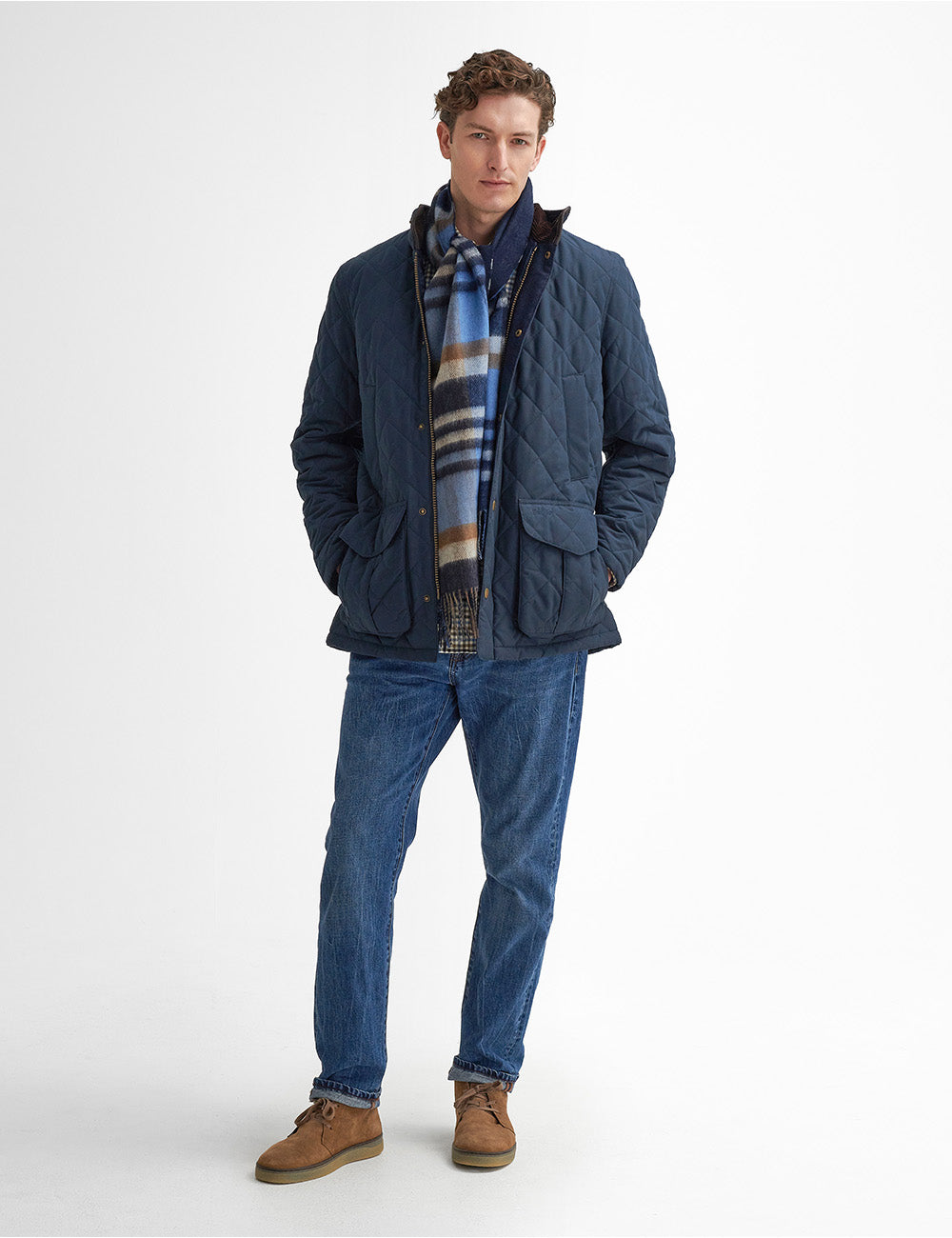 Barbour Lydford Quilted Jacket - Navy