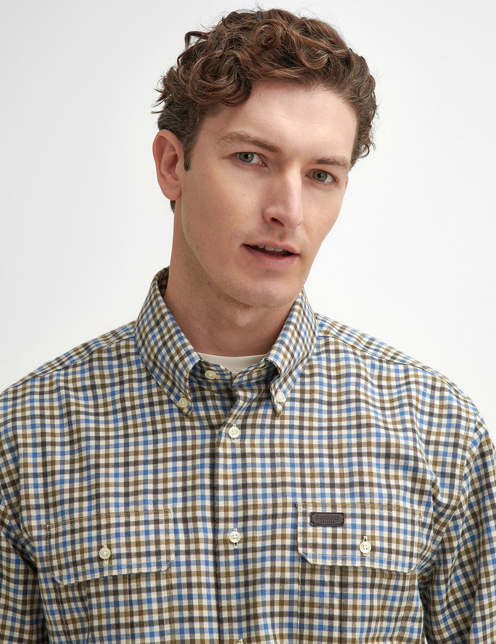 Barbour Foss Thermo Weave Shirt - Blue