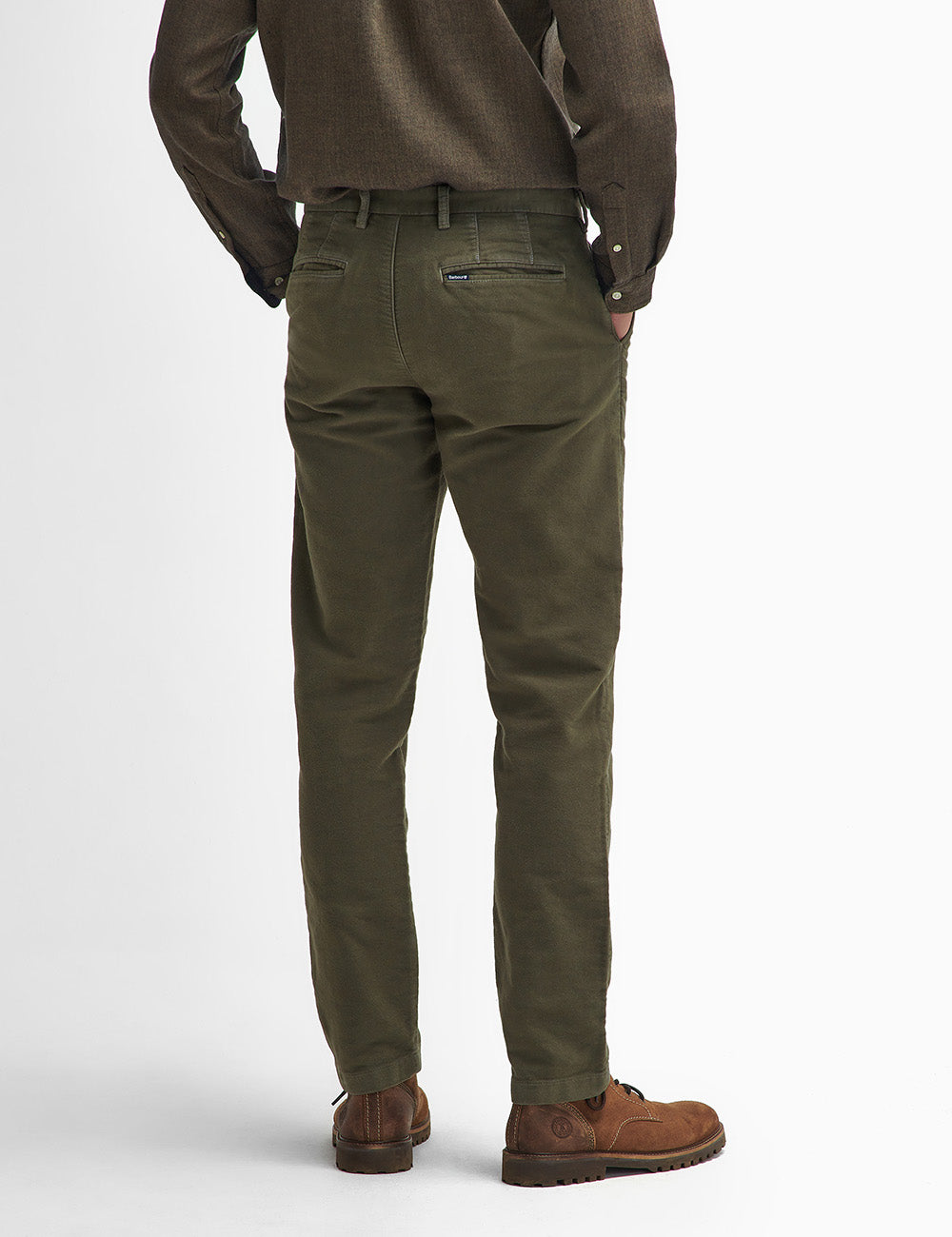 Barbour Moleskin Tailored Trouser - Dark Olive