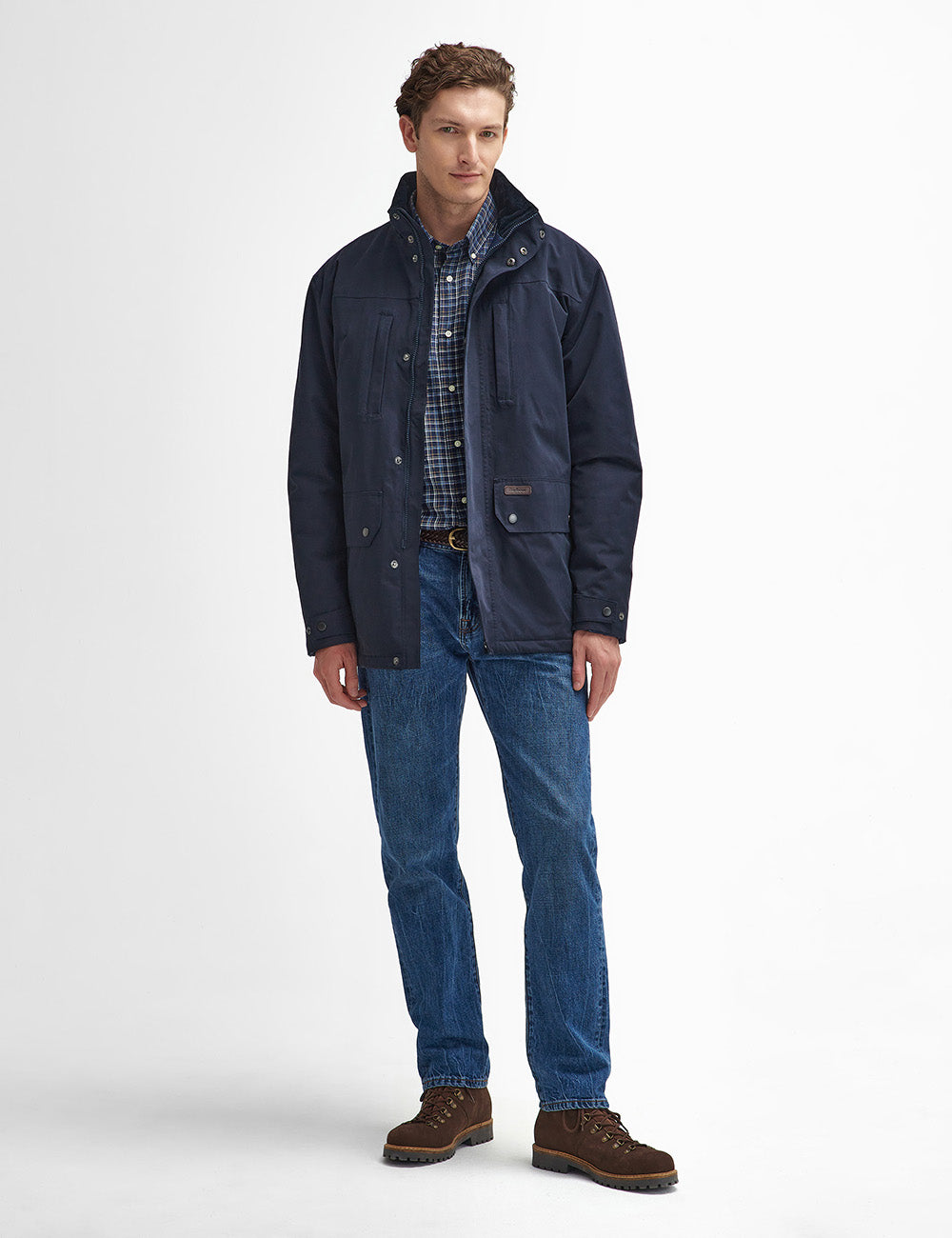 Barbour Cranston Waterproof Jacket - Navy