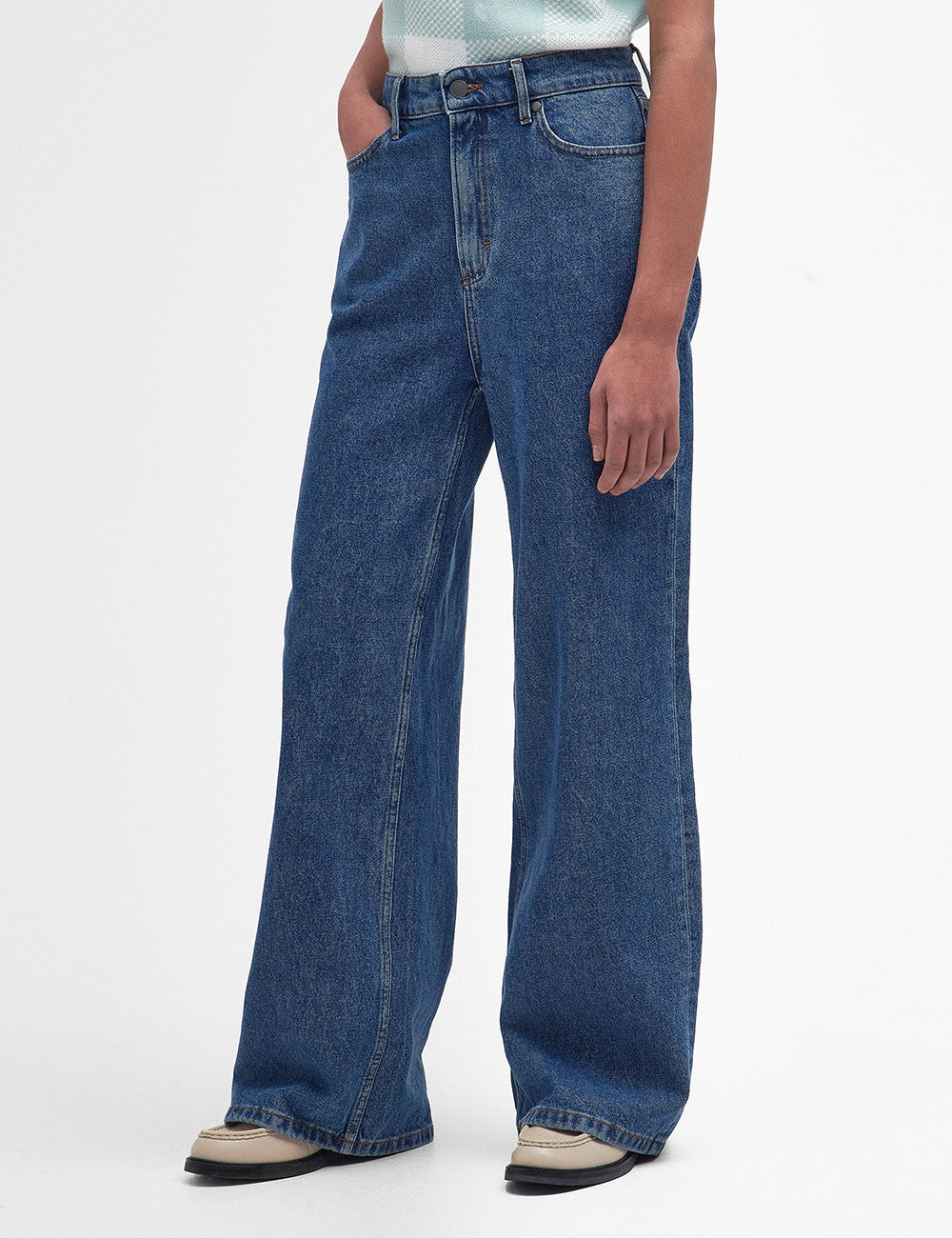 Barbour Maisie Wide Leg Jeans - Authentic Wash