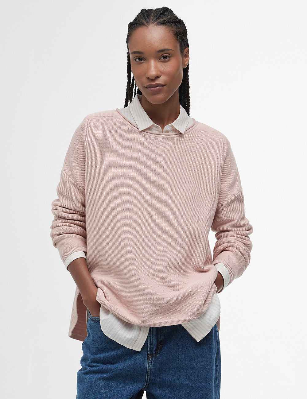 Barbour Marine Knitted Jumper - Primrose Pink