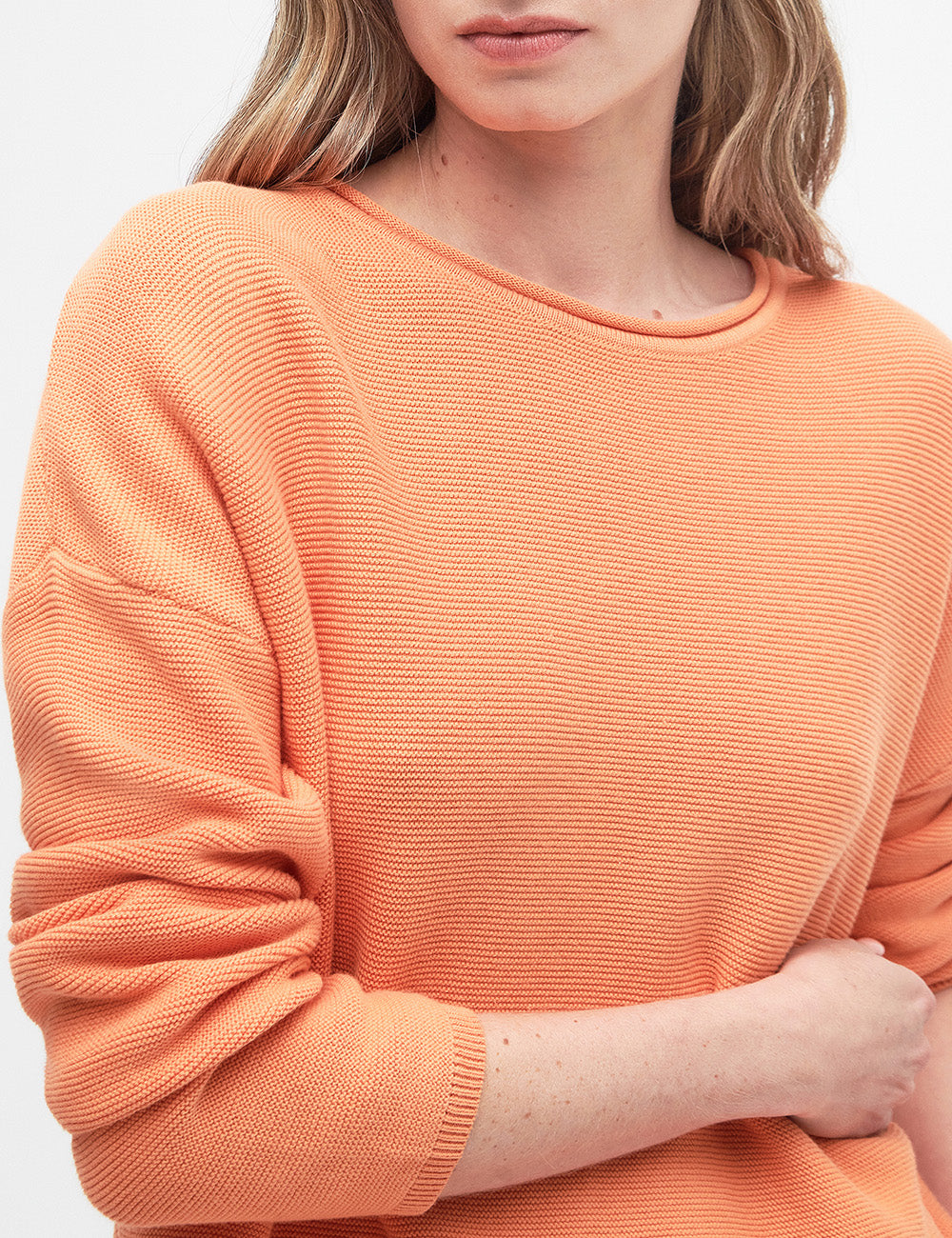 Barbour Marine Knitted Jumper - Apricot Crush