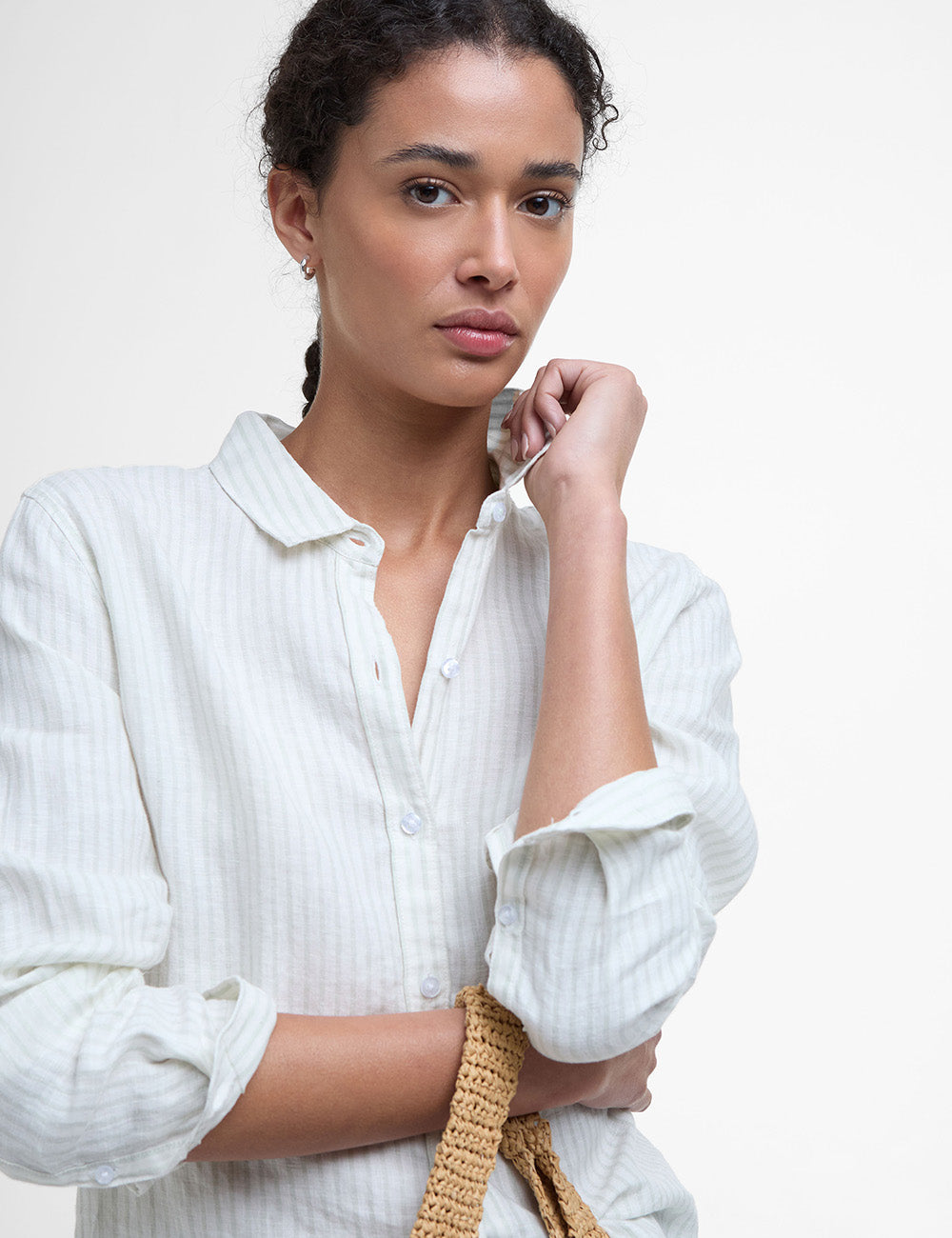 Barbour Marine Shirt - Pale Aqua Stripe