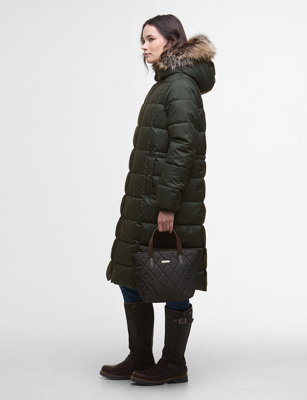 Barbour Marjoram Puffer Jacket - Olive
