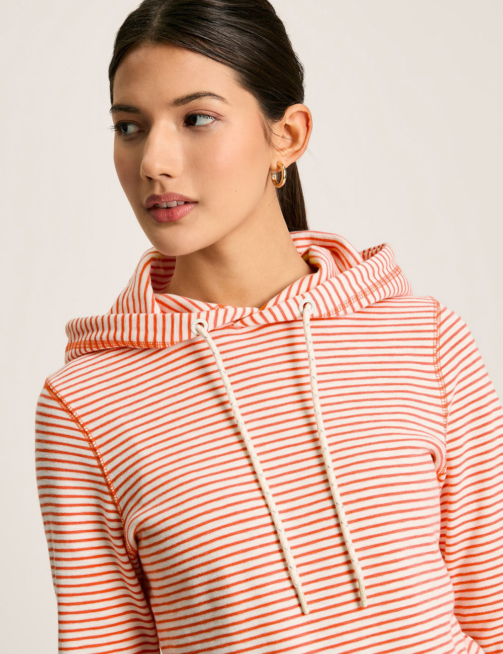 Joules Marlston Sweatshirt - Cream/Red Stripe