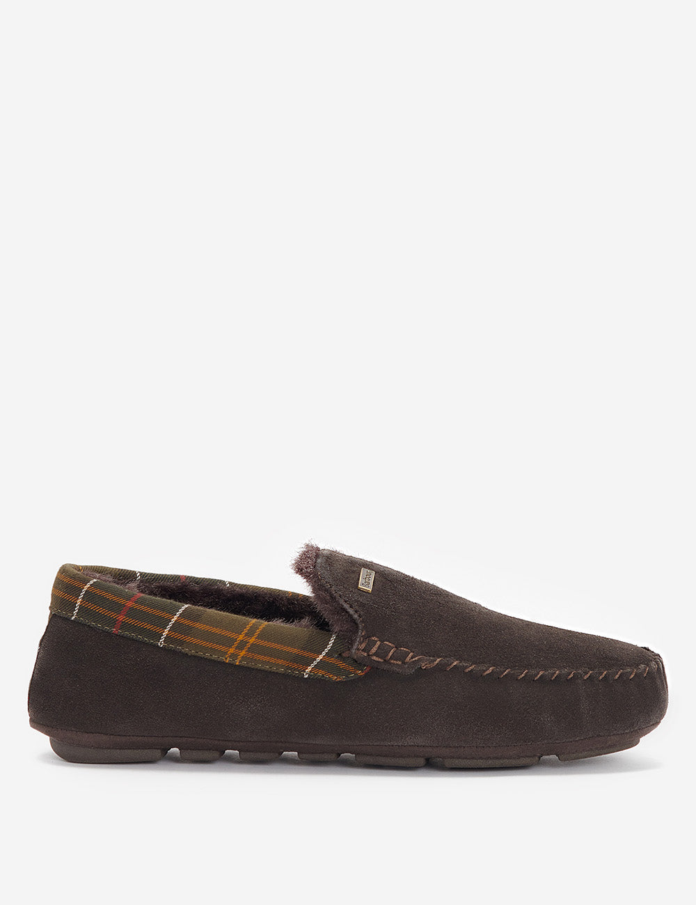Barbour Monty Slippers - Brown Suede