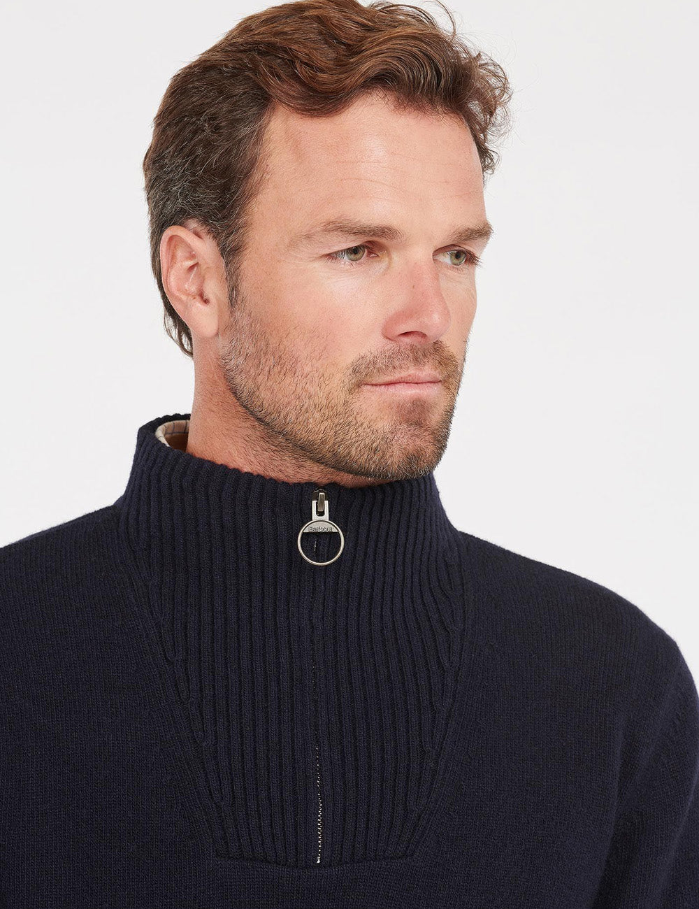 Barbour Nelson Essential 1/2 Zip Jumper - Navy