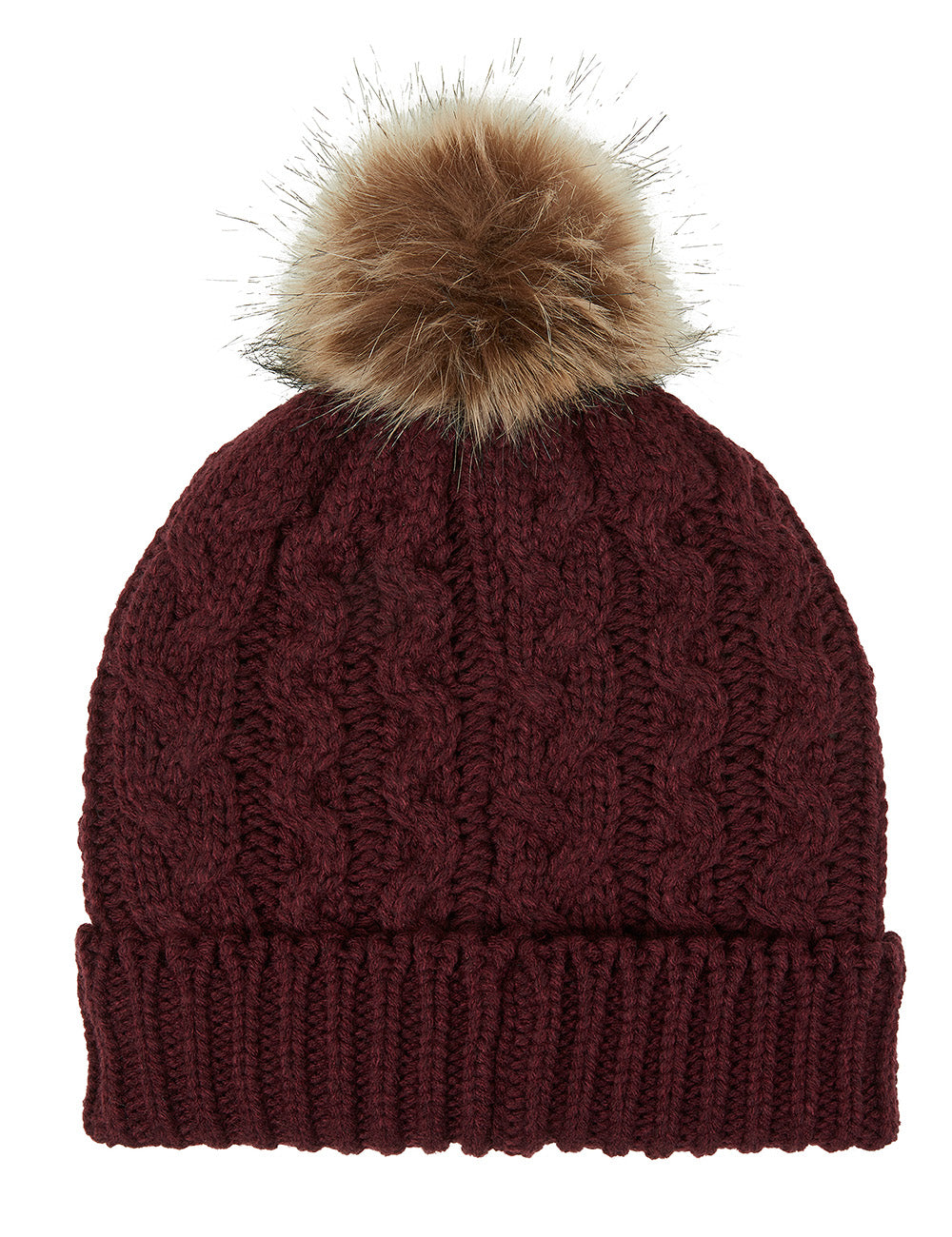 Ridgeline Nordic Fleck Bobble Hat - Winter Berry