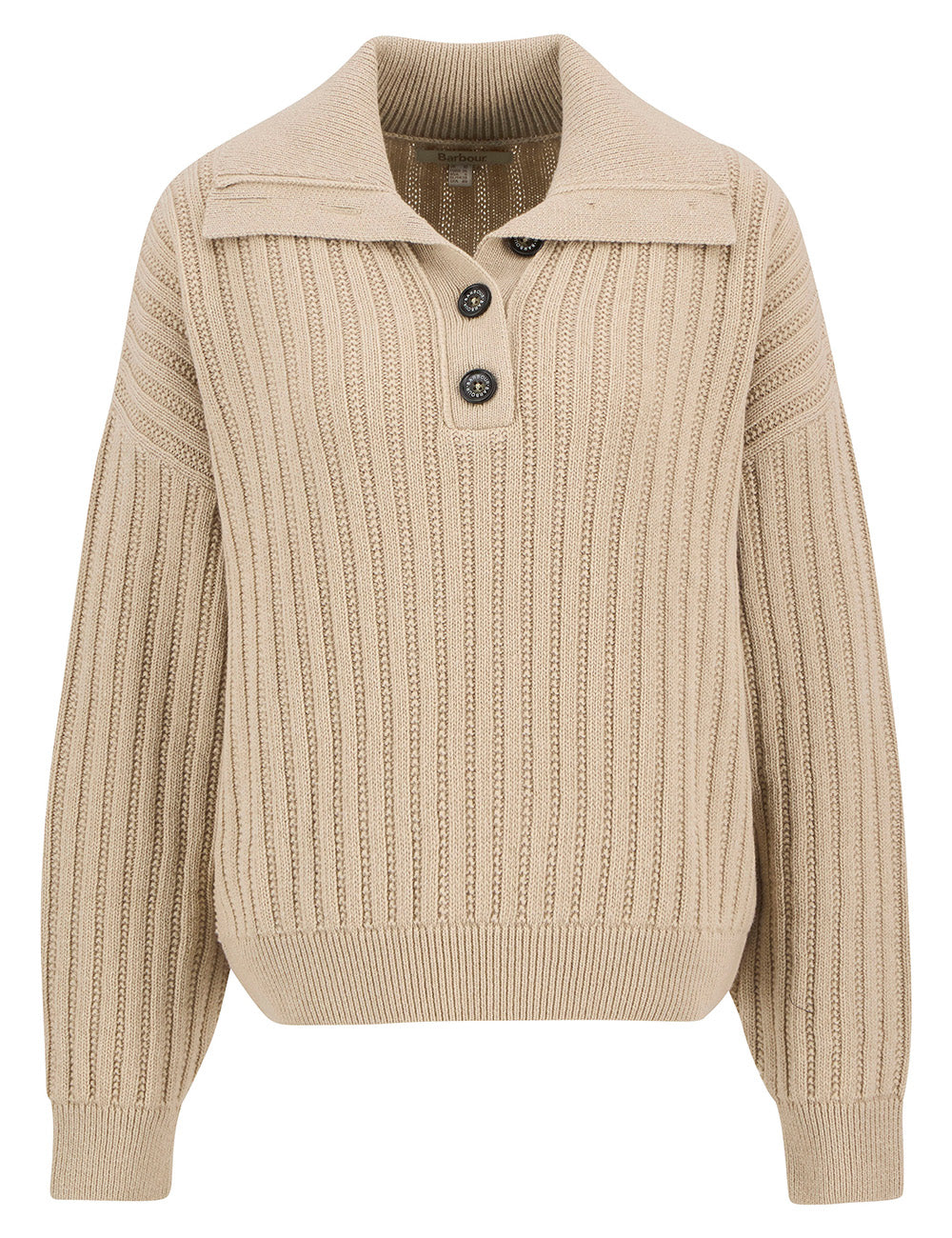 Barbour Norham Knitted Jumper - Oatmeal