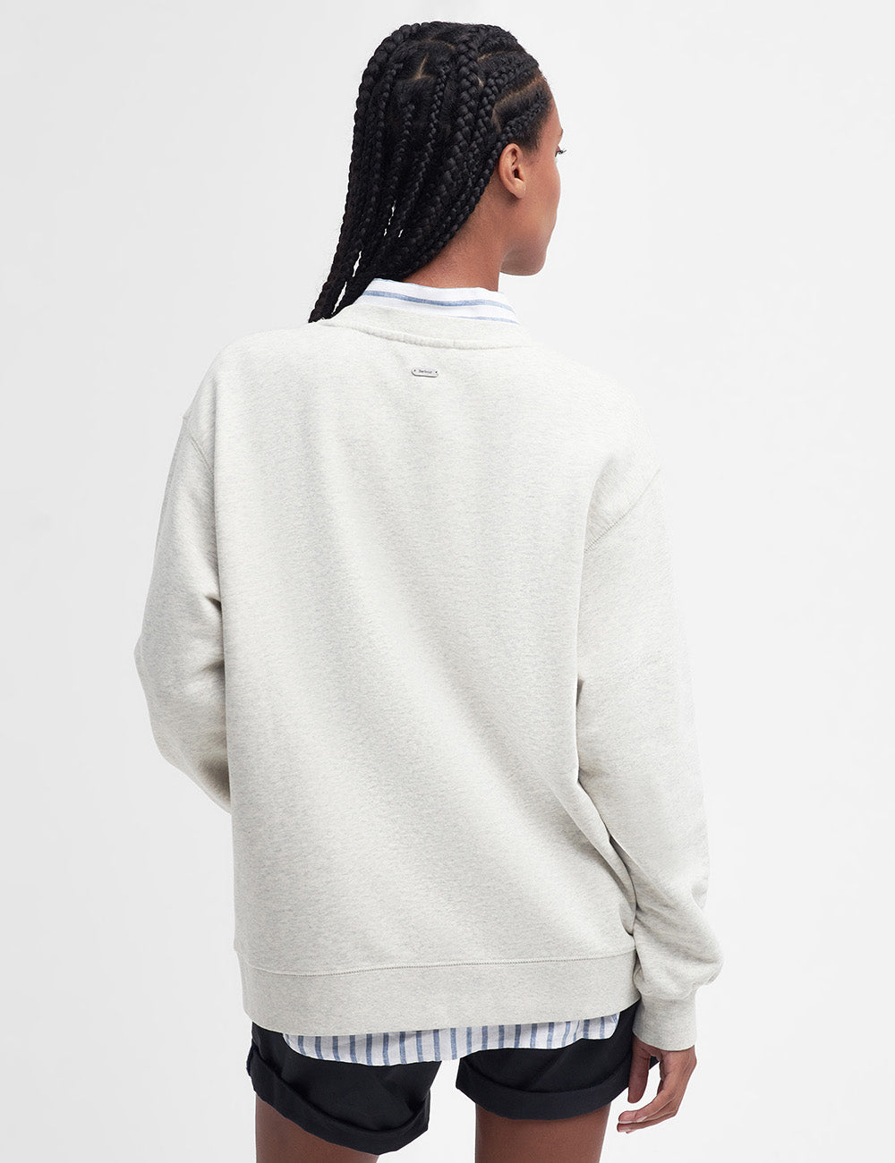 Barbour Northumberland Sweatshirt - Cloud/Navy