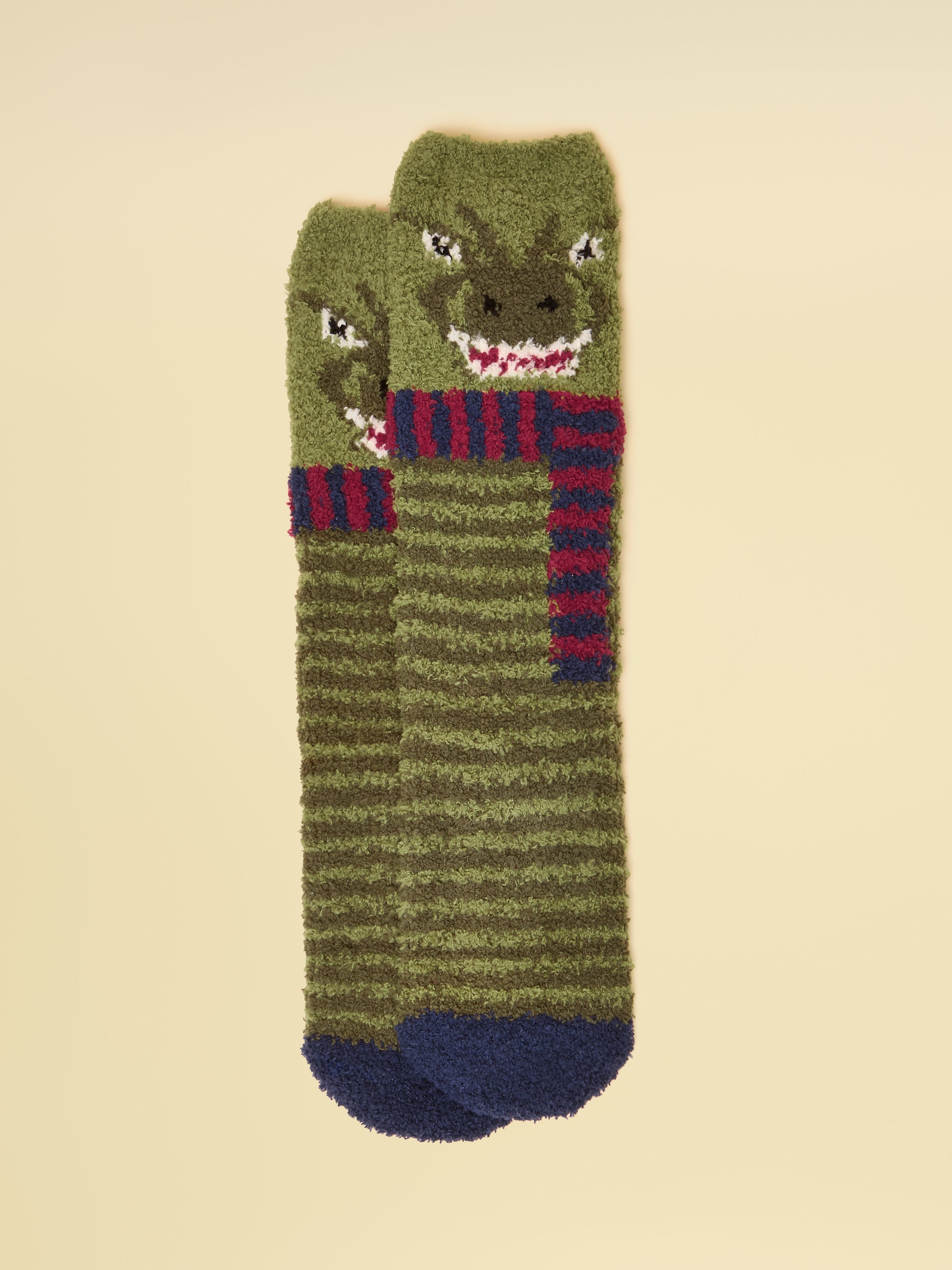 Joules Fluffy Socks Green