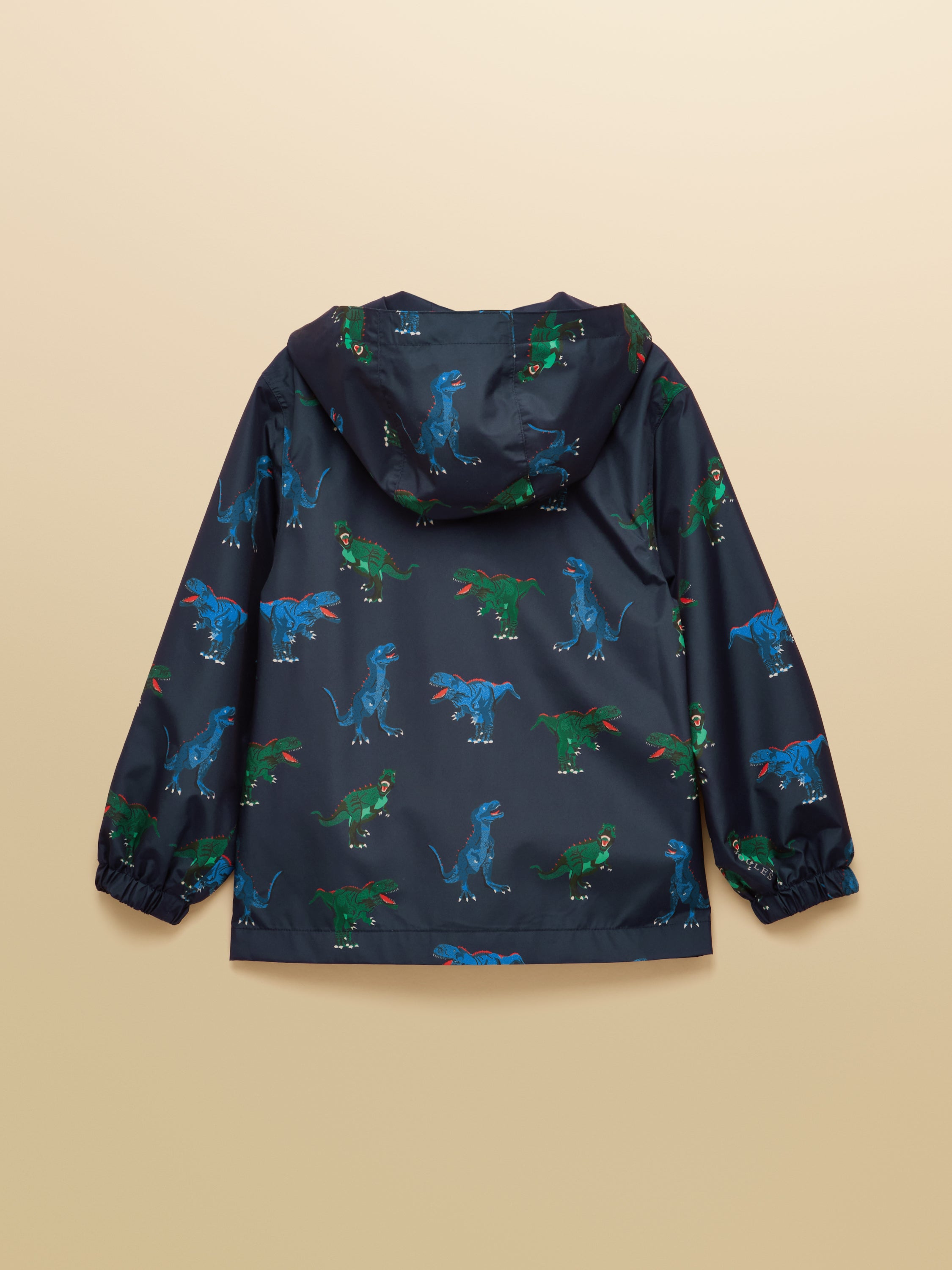 Joules Kids Rainwell Dino Raincoat Navy