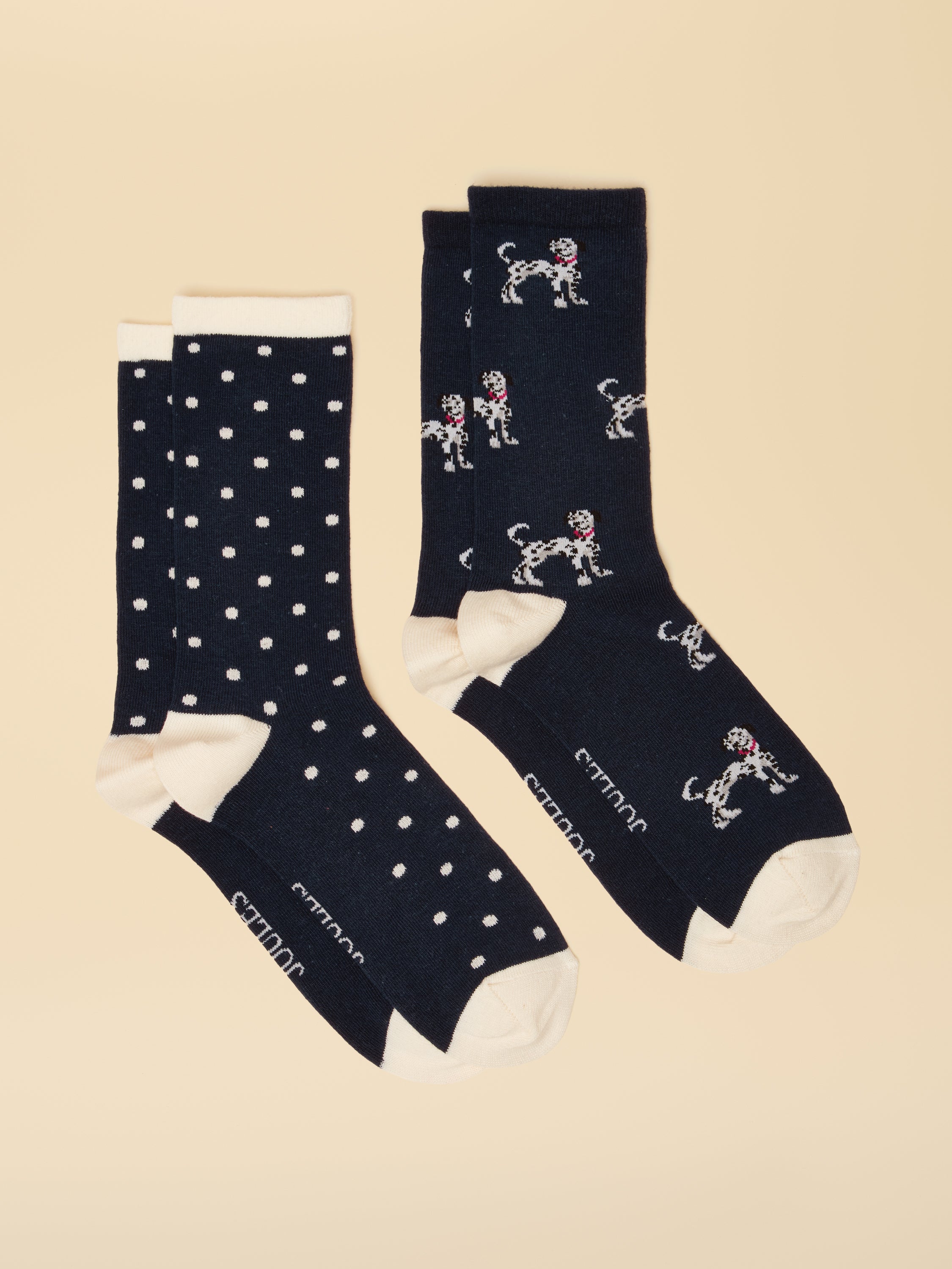 Joules Everyday 2Pk Navy/Oatmeal