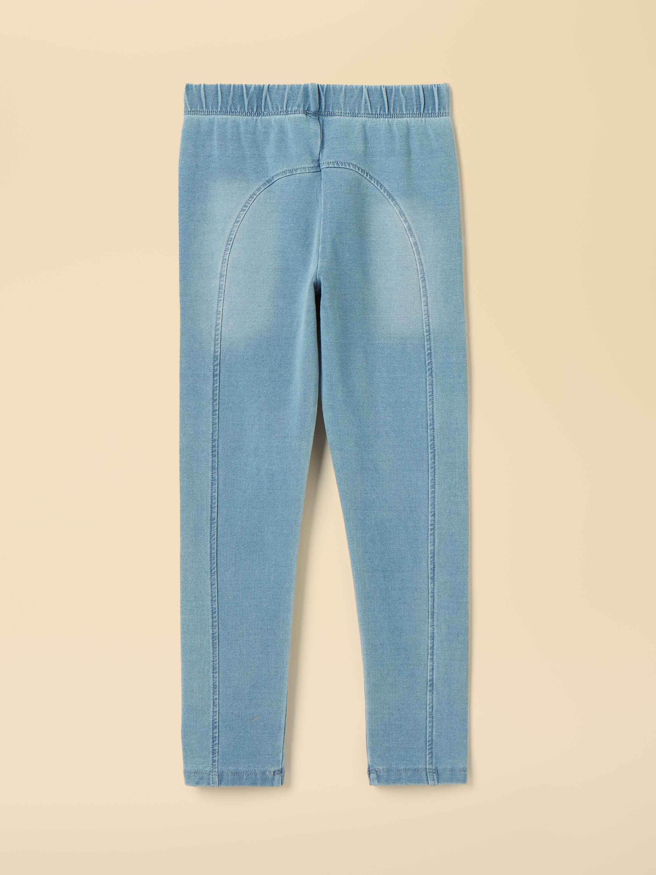 Joules Kids Trot Light Leggings Light Wash Blue