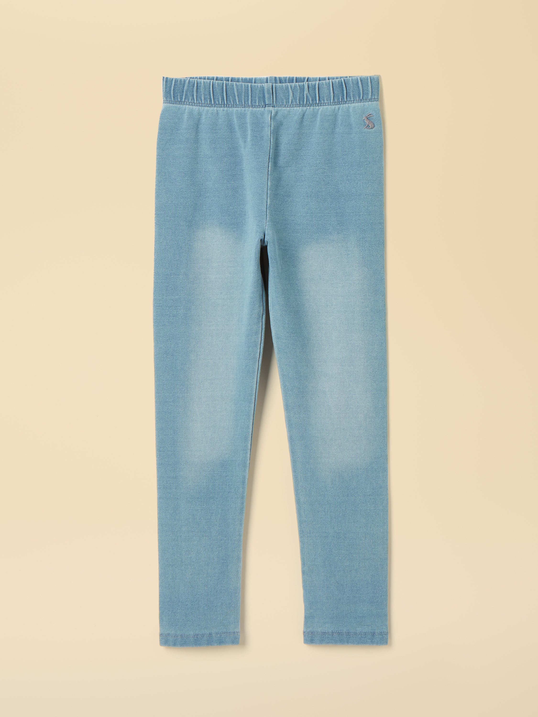 Joules Kids Trot Light Leggings Light Wash Blue