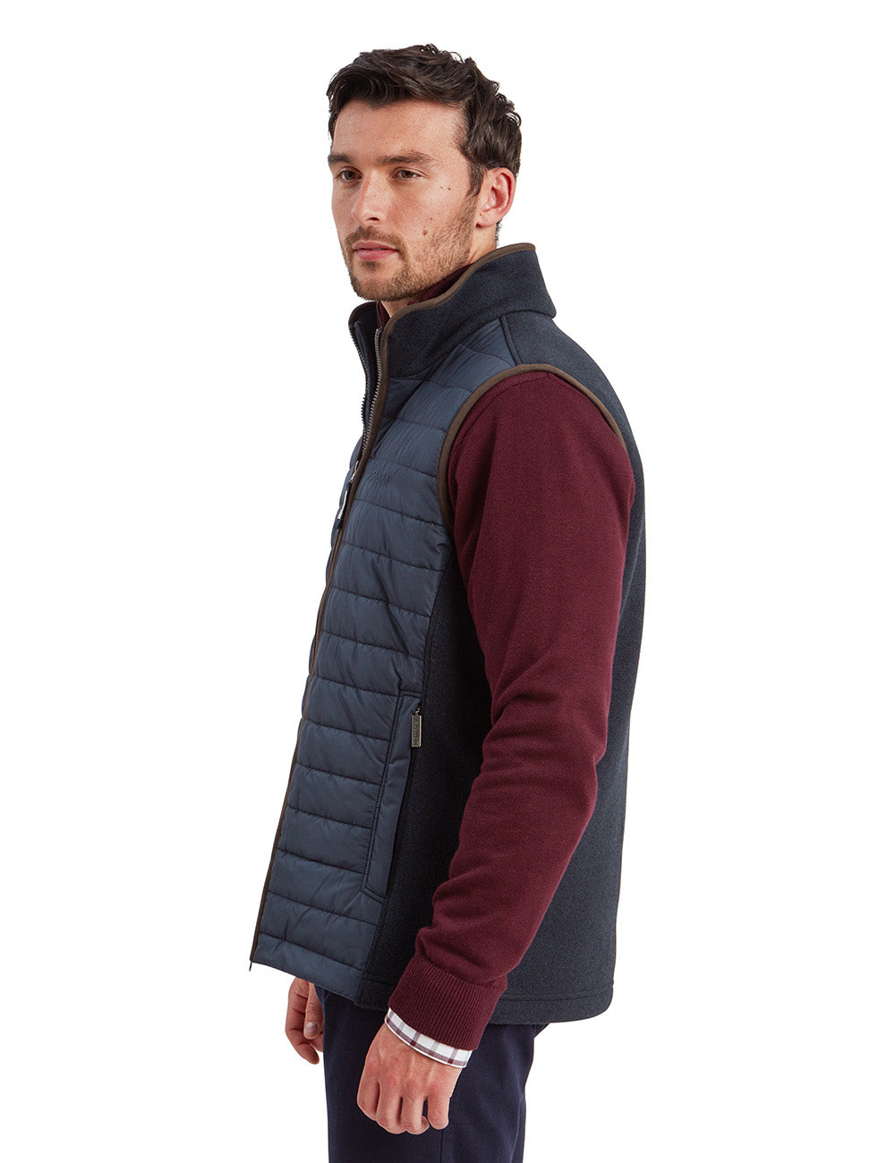 Schoffel Oakham Hybrid Gilet - Petrol Blue