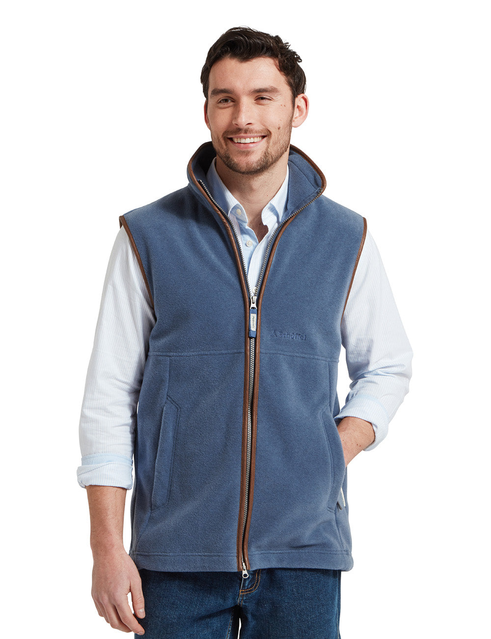 Schoffel Oakham Fleece Gilet - Storm Blue